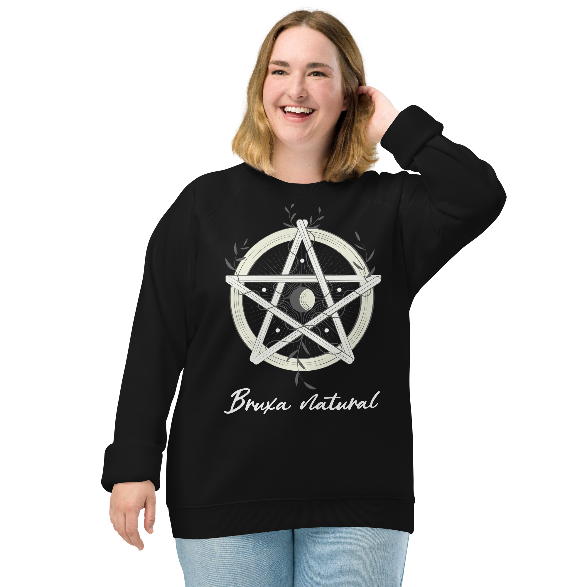 Nome do produto: Moletom preto -Bruxa natural