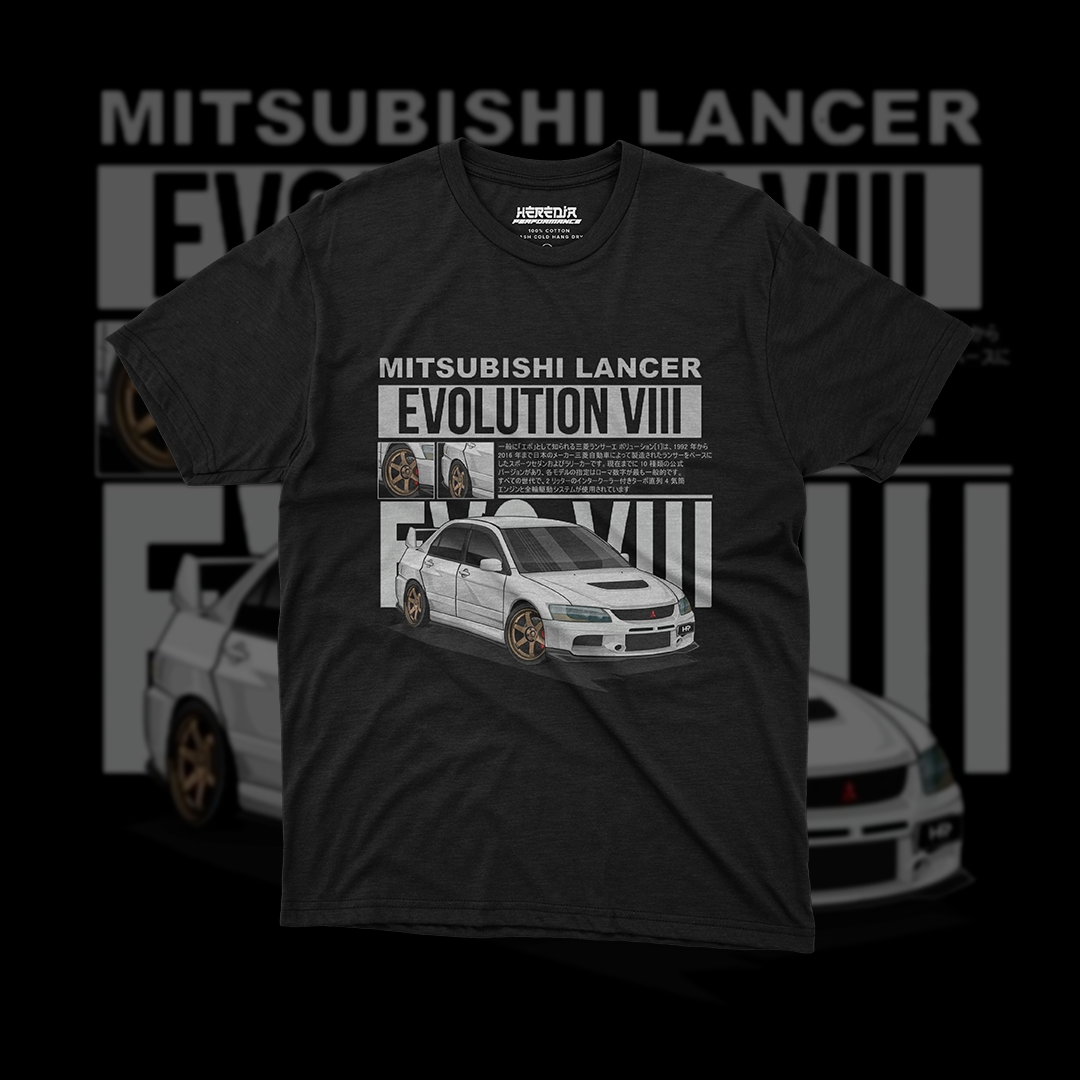 Nome do produto: Camiseta Mitsubishi Lancer Evolution vIII