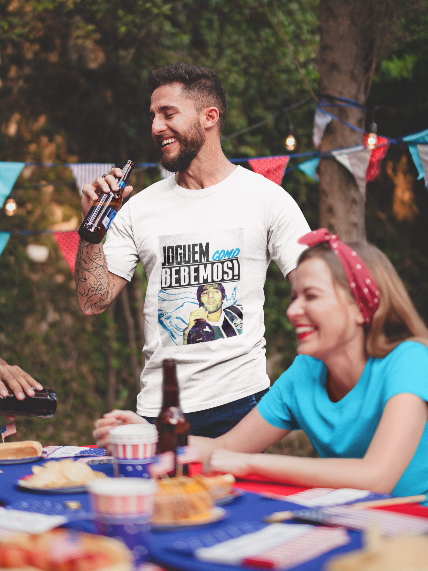 Nome do produto: Camiseta Joguem Como Bebemos