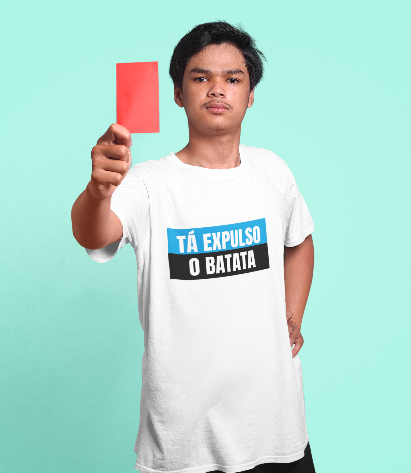 Nome do produto: Camiseta Tá Expulso o Batata