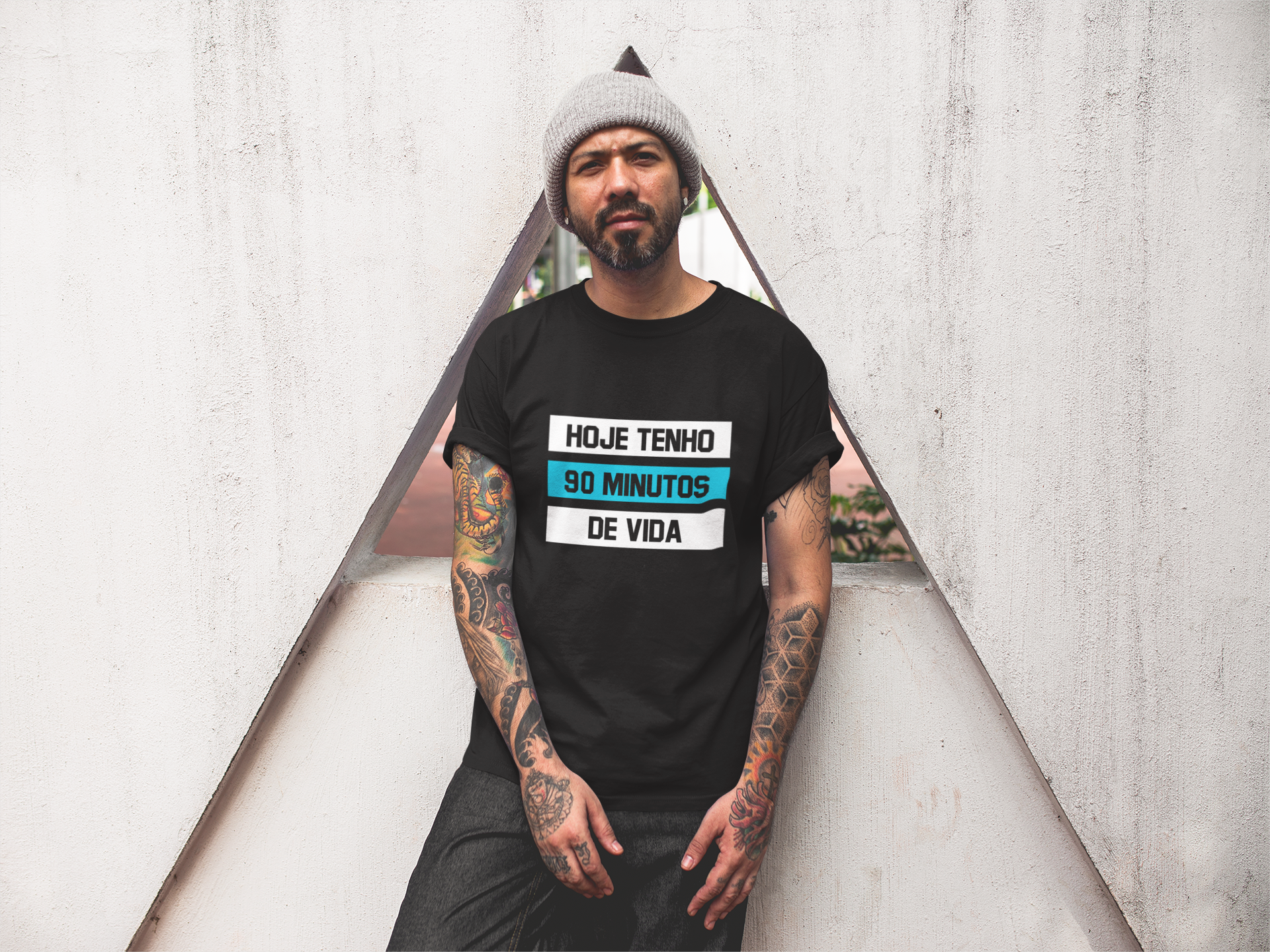 Nome do produto: Camiseta 90min de vida