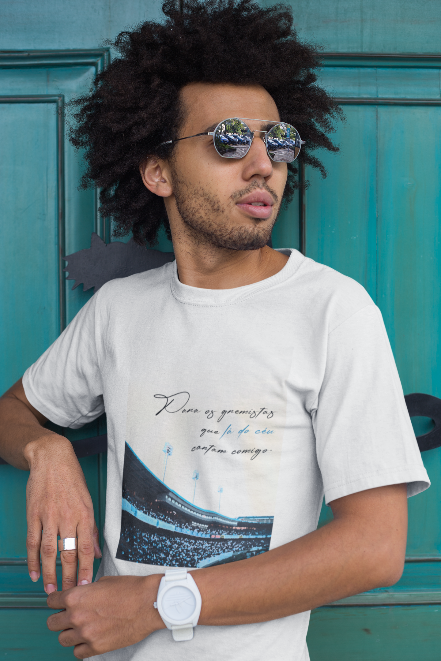 Nome do produto: Camiseta Gremistas lá do céu - Clara