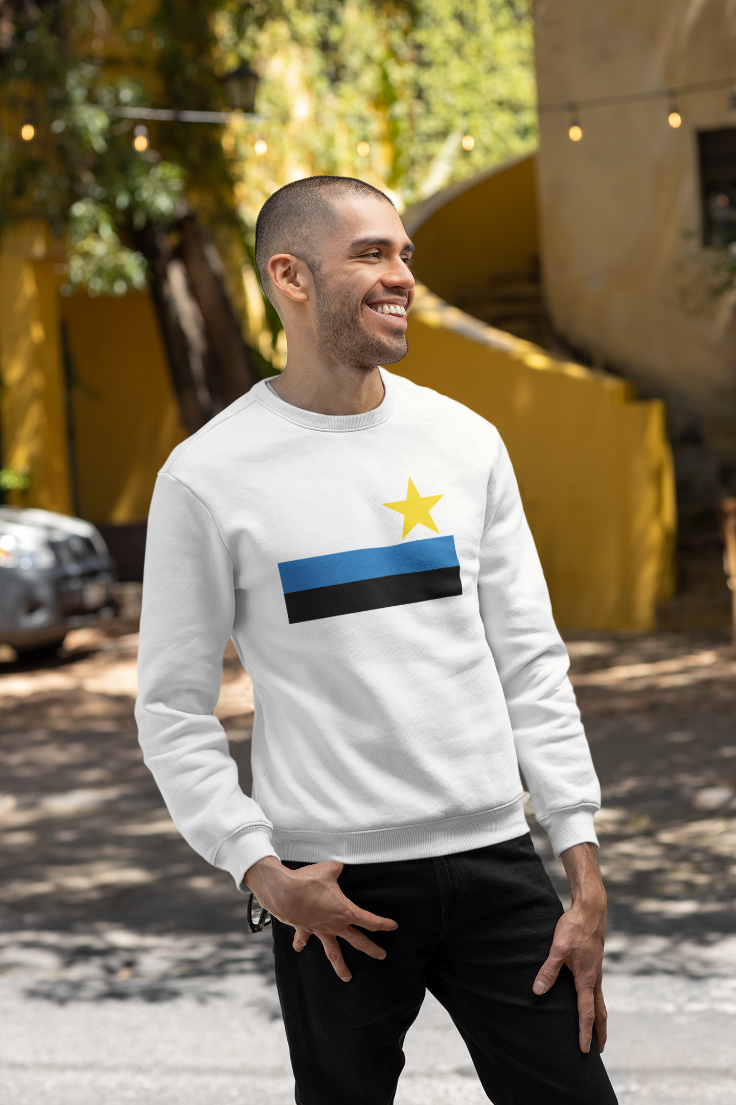 Nome do produto: Moletom Everaldo: A Estrela Dourada