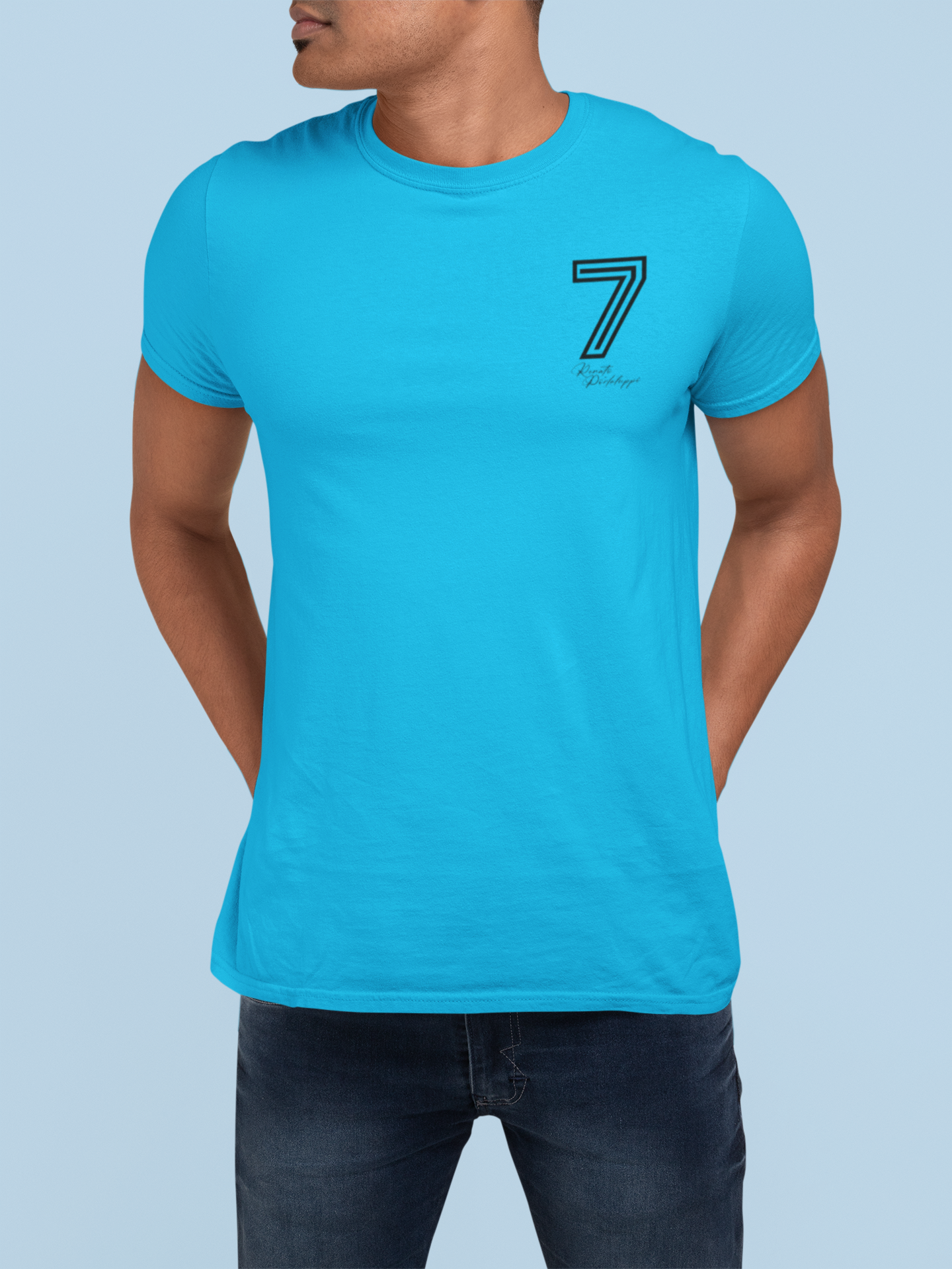 Nome do produto: Camiseta 7 Renato - Estampa Preta