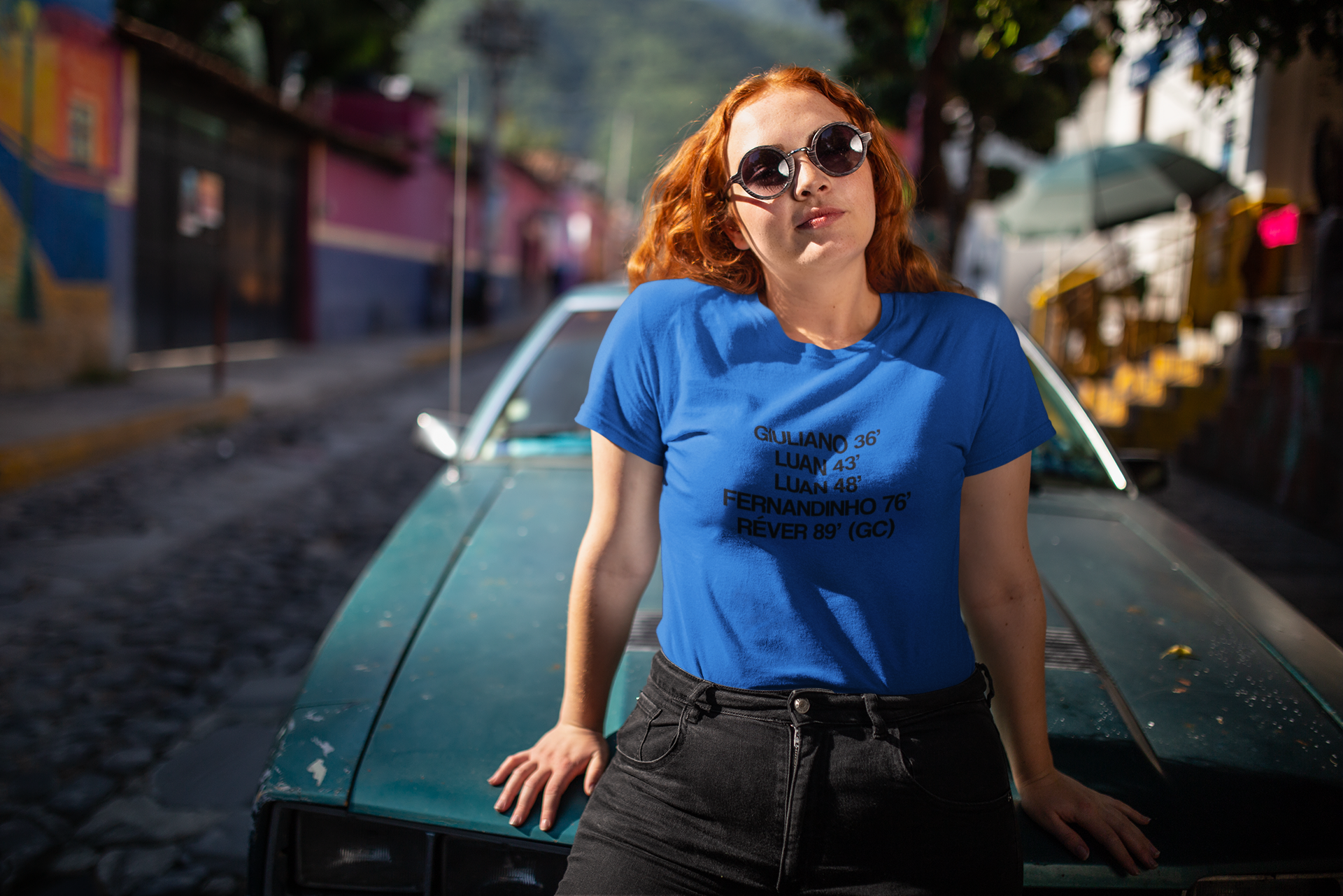 Nome do produto: Baby Look Grenal 407 - Estampa Preta