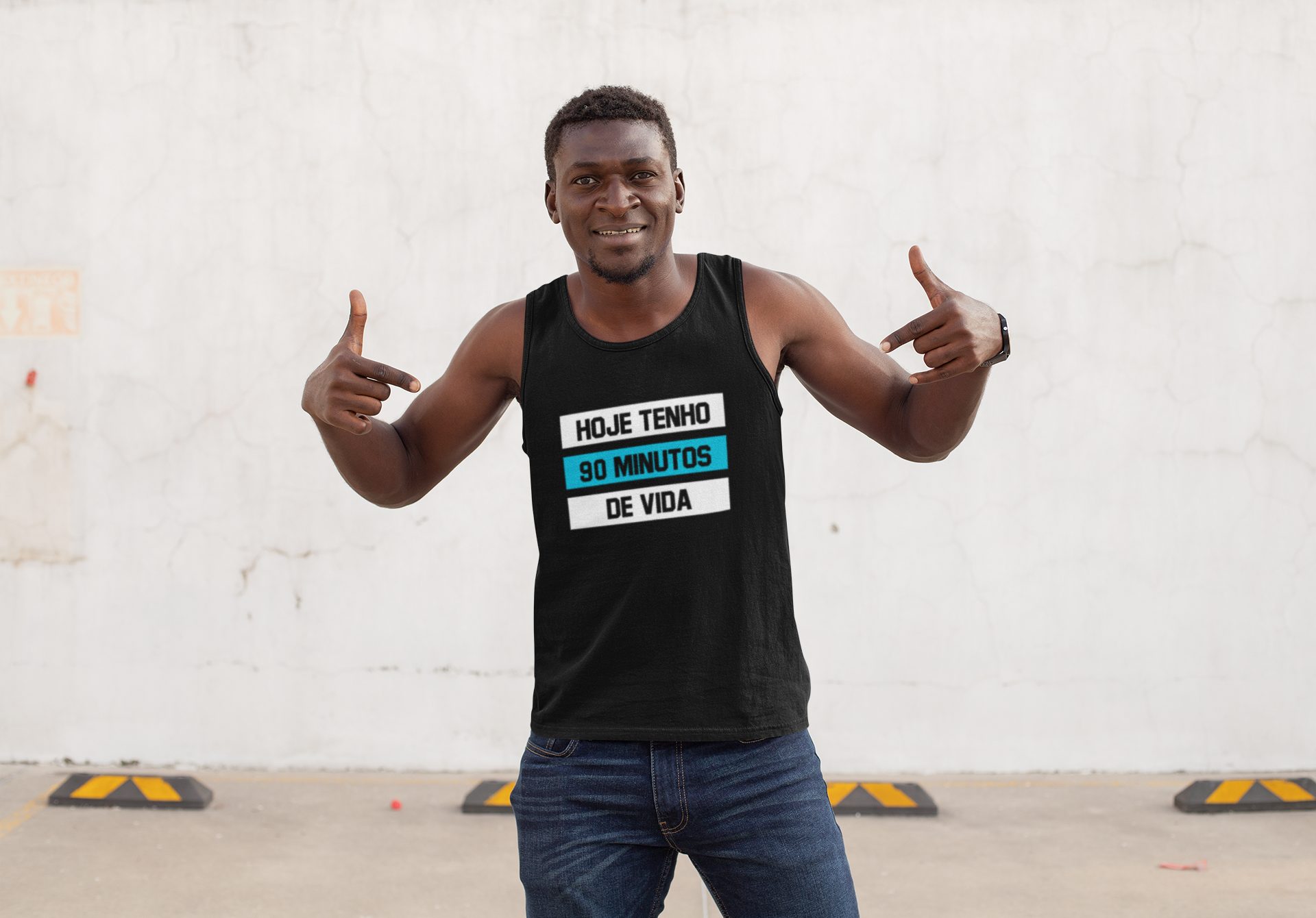 Nome do produto: Regata Hoje tenho 90 minutos de vida