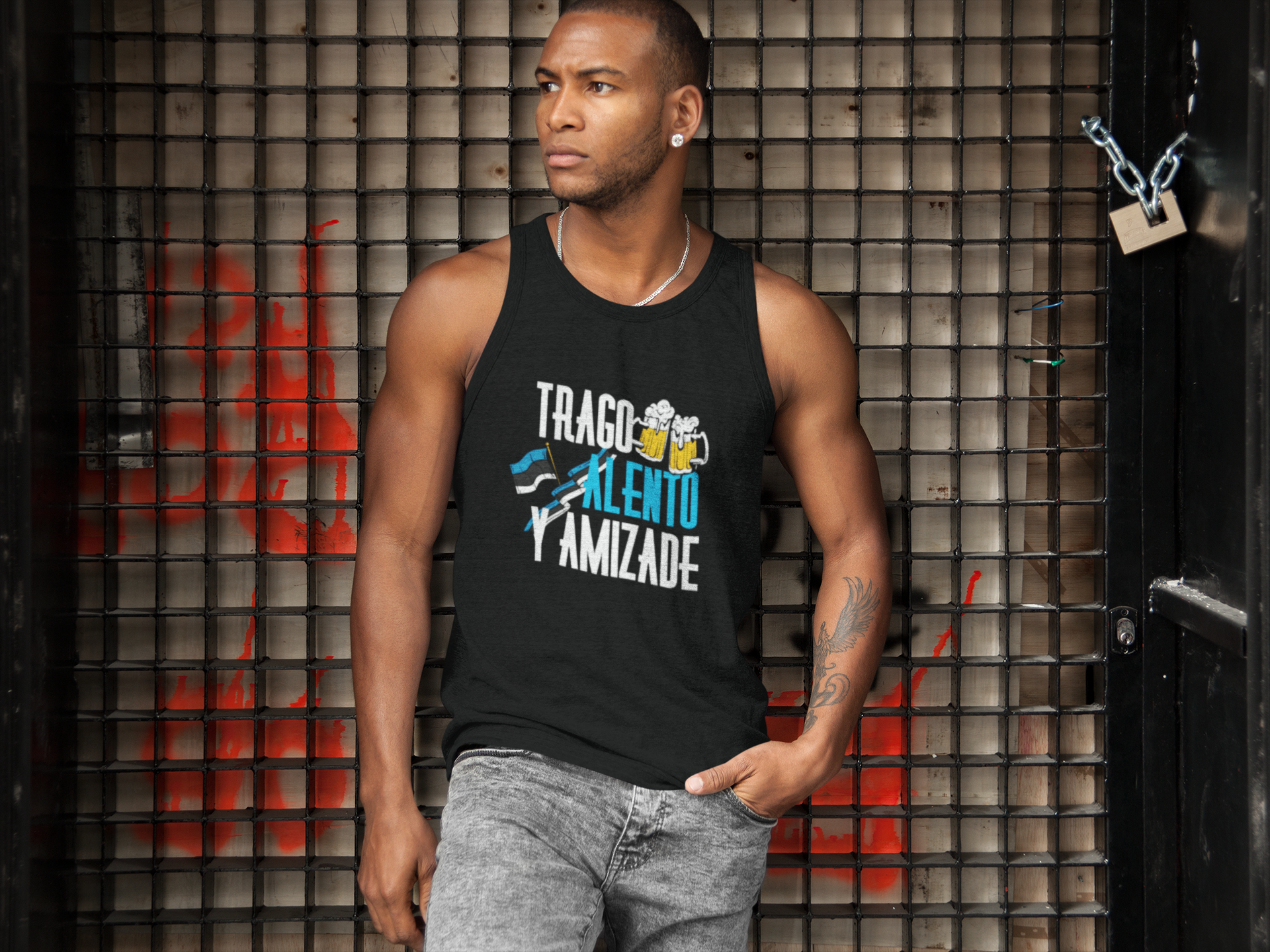 Nome do produto: Regata Trago Alento y Amizade