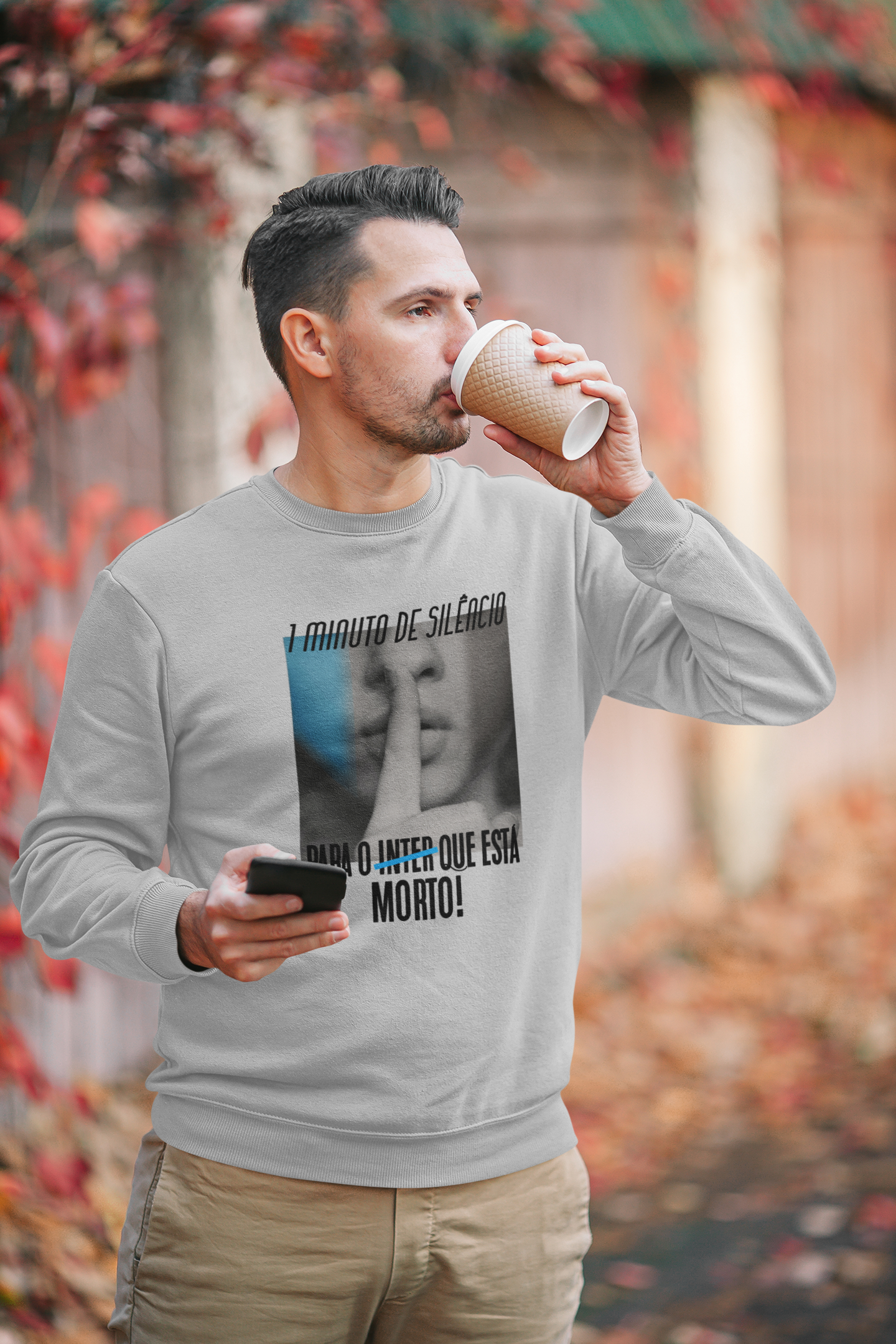 Nome do produto: Moletom 1 minuto de silêncio 