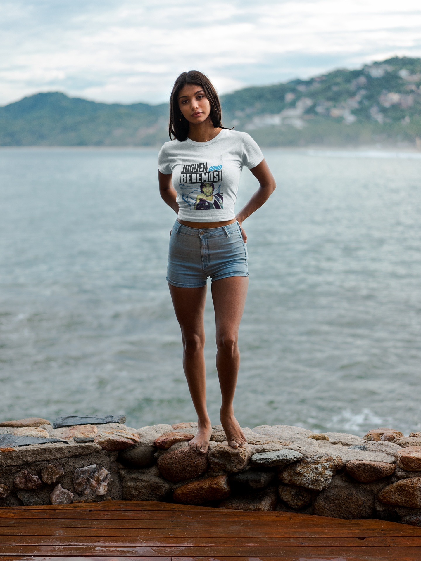 Nome do produto: Baby Look Joguem como Bebemos