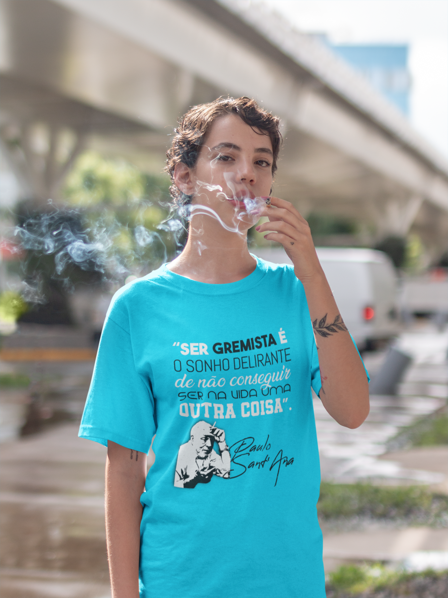 Nome do produto: Baby Look Sonho Delirante - Estampa P/B