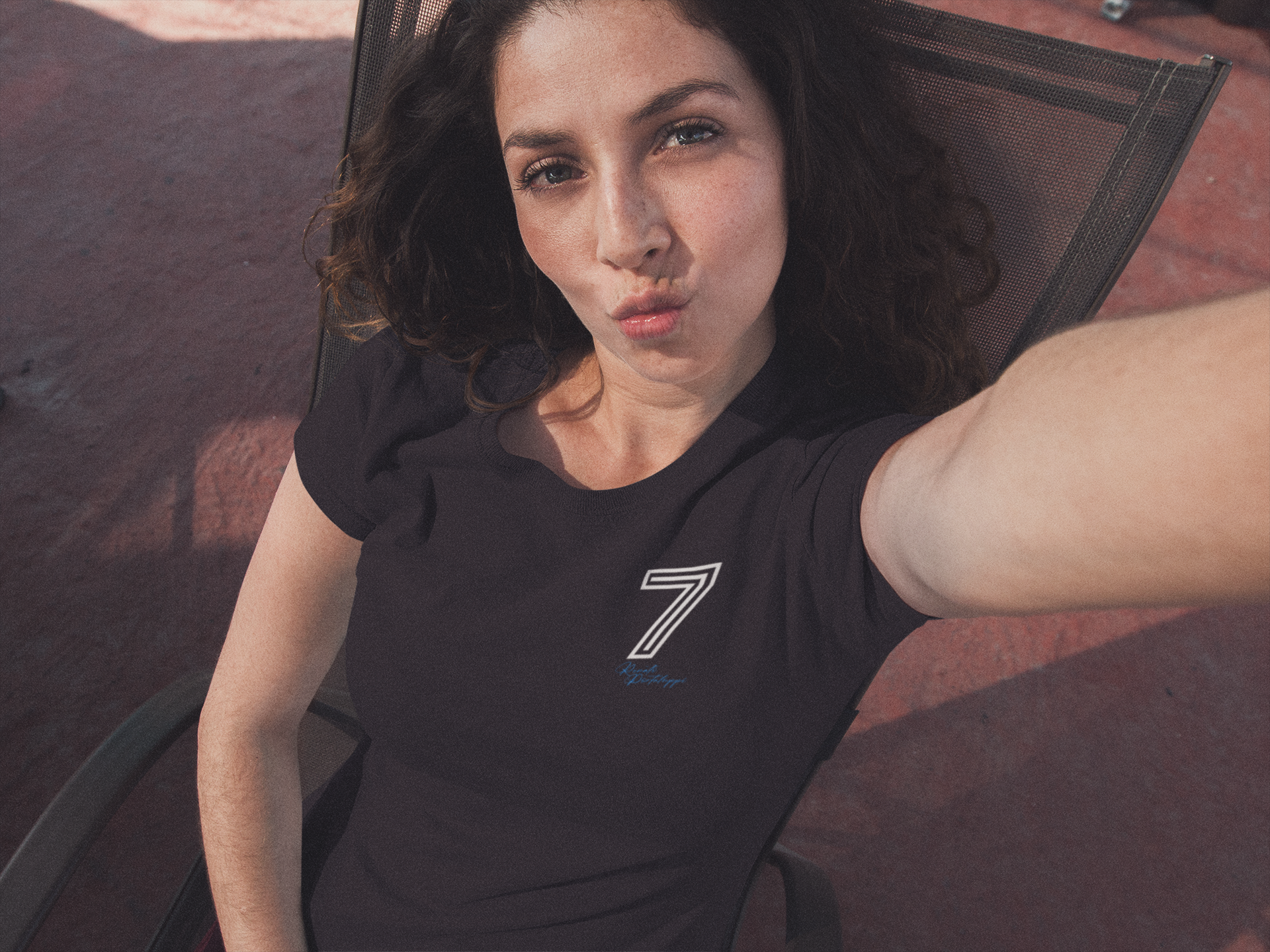 Nome do produto: Baby Look 7 Renato - Estampa Branca e Azul