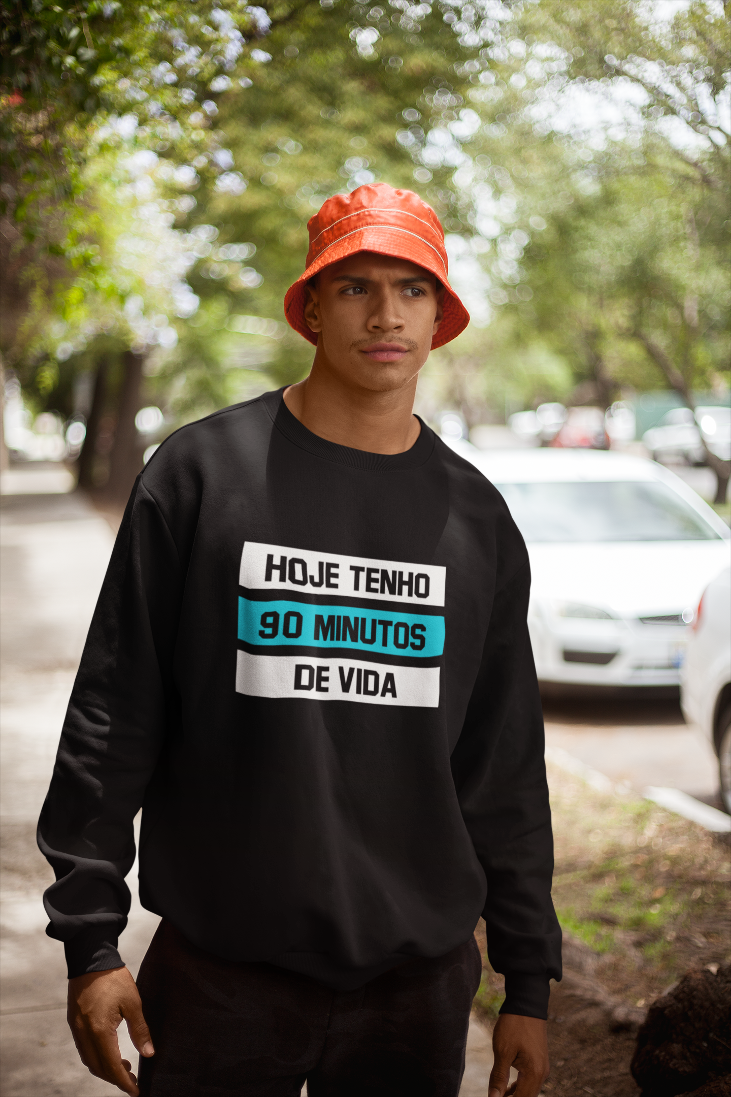 Nome do produto: Moletom Hoje tenho 90 minutos de vida