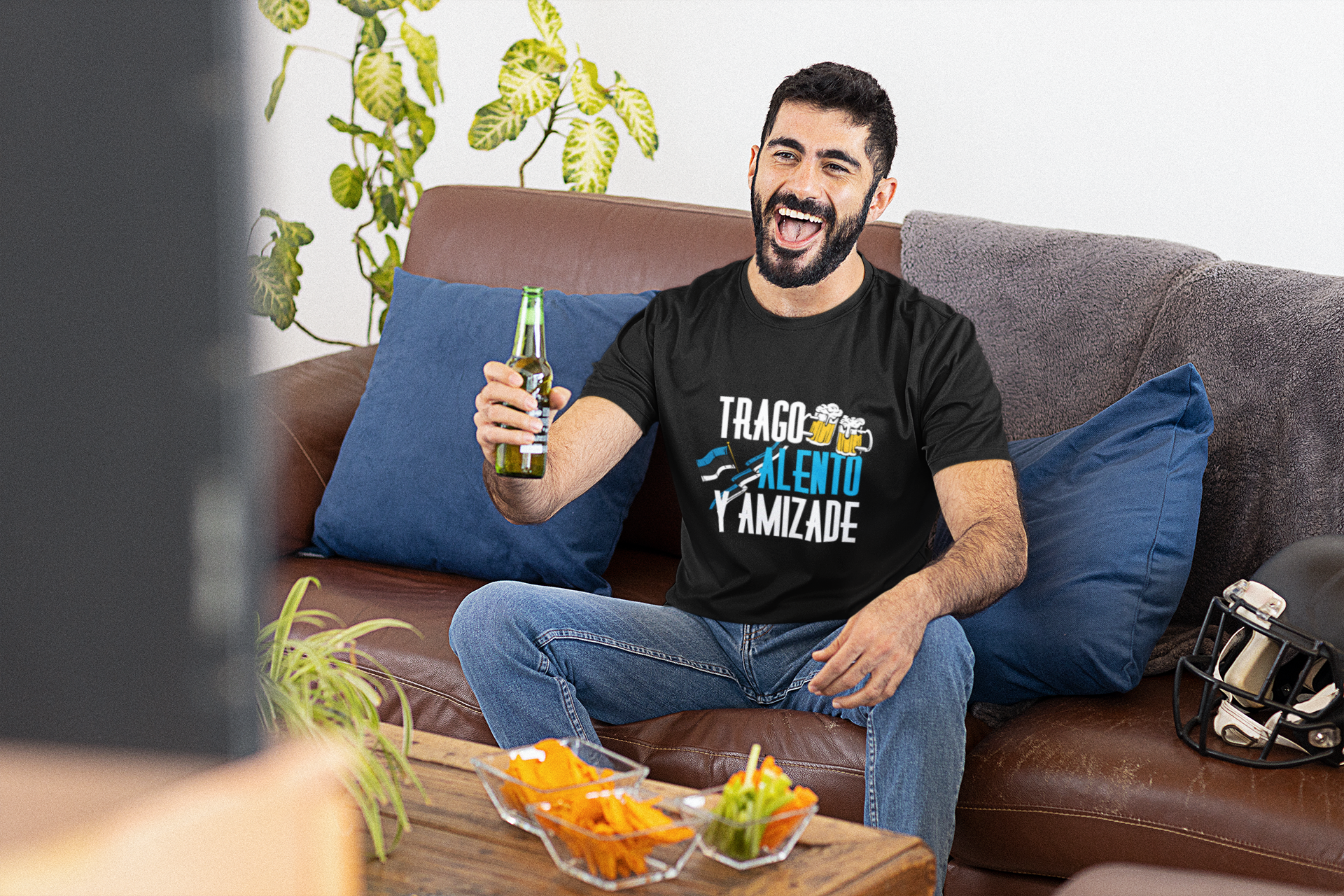 Nome do produto: Camiseta Trago Alento y Amizade - Escura