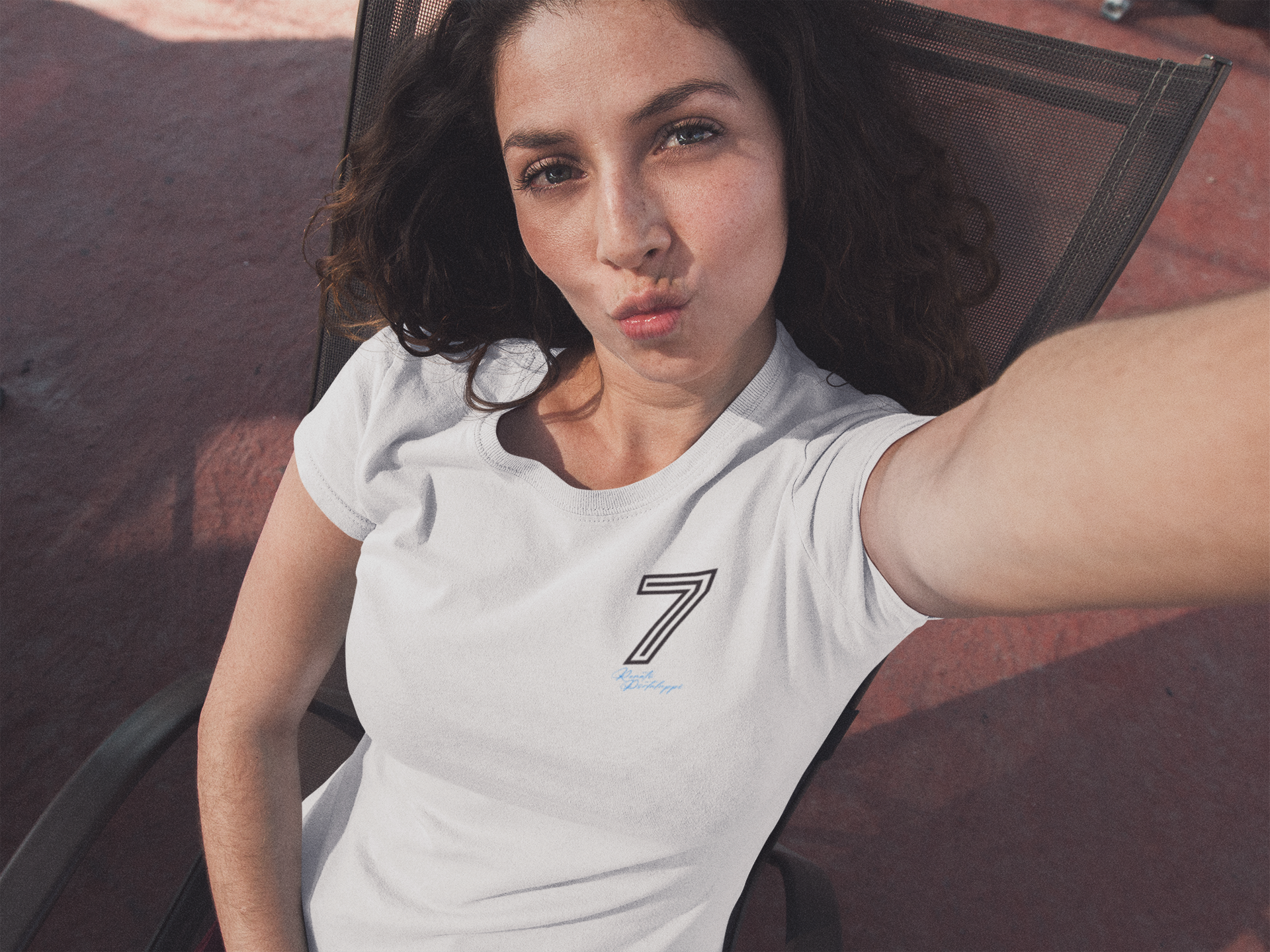 Nome do produto: Baby Look 7 Renato - Estampa Preta e Azul