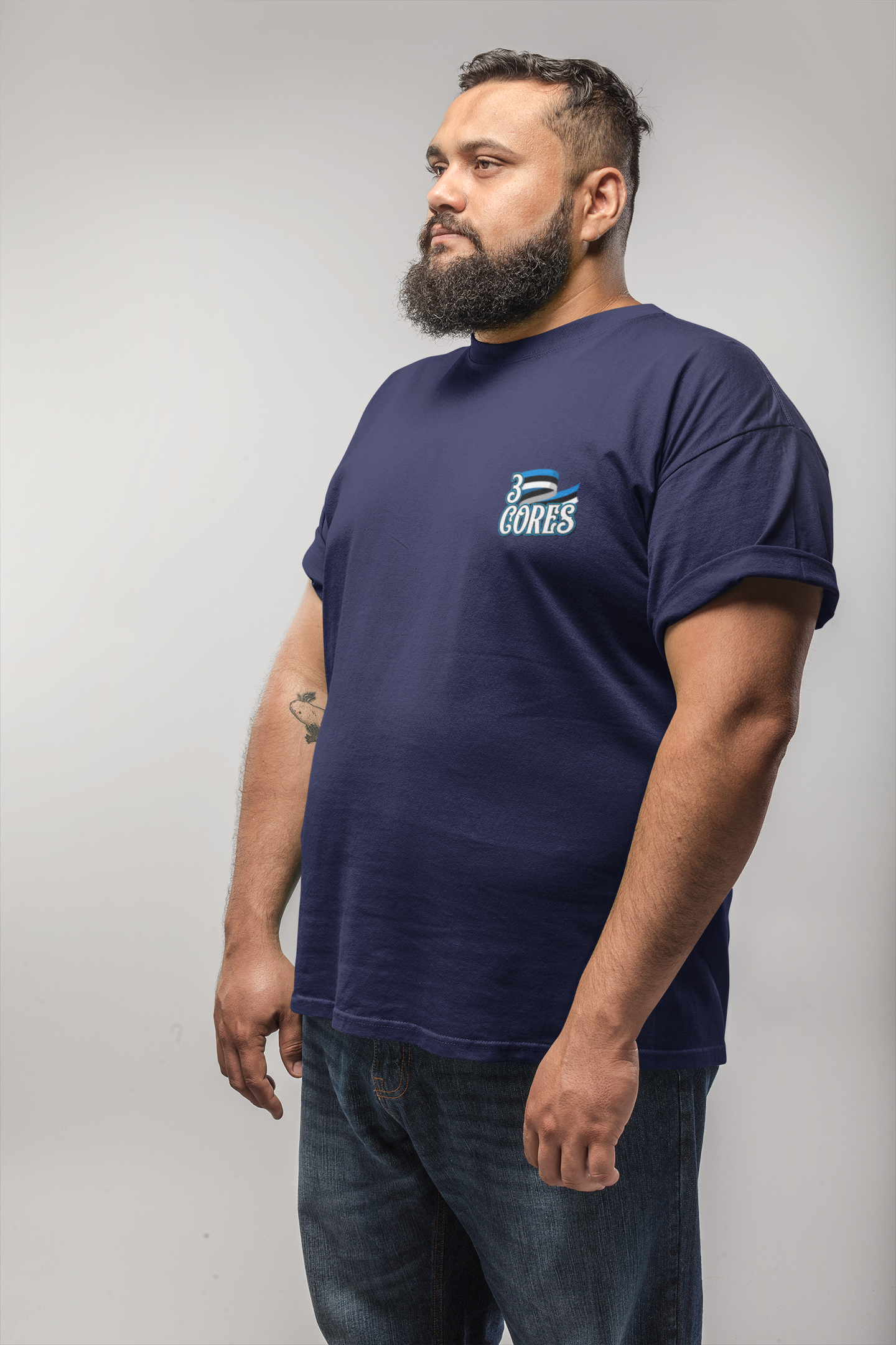 Nome do produto: 3 Cores: Legado Tricolor Casual Plus Size