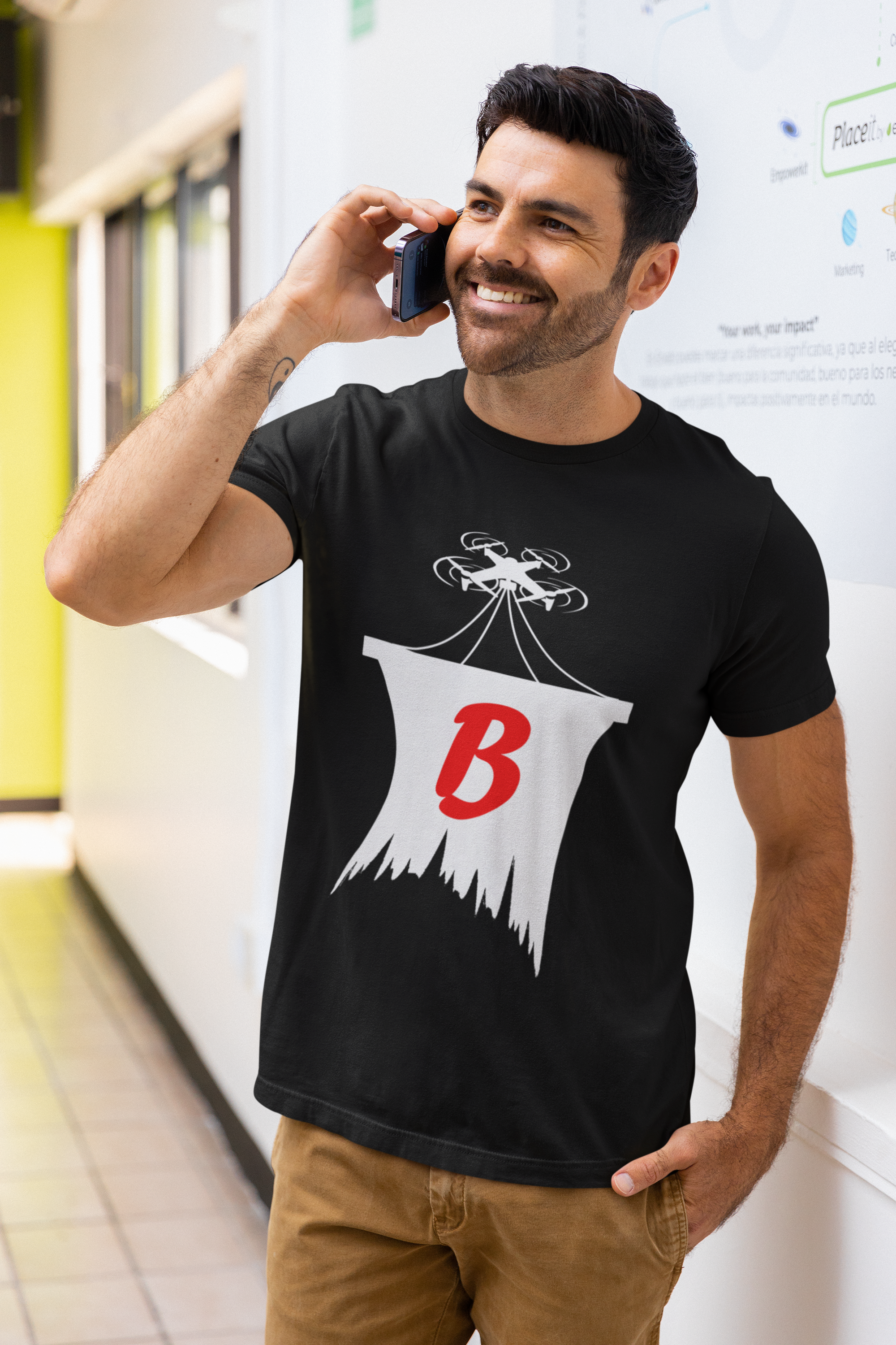 Nome do produto: Camiseta Drone da B - Preta