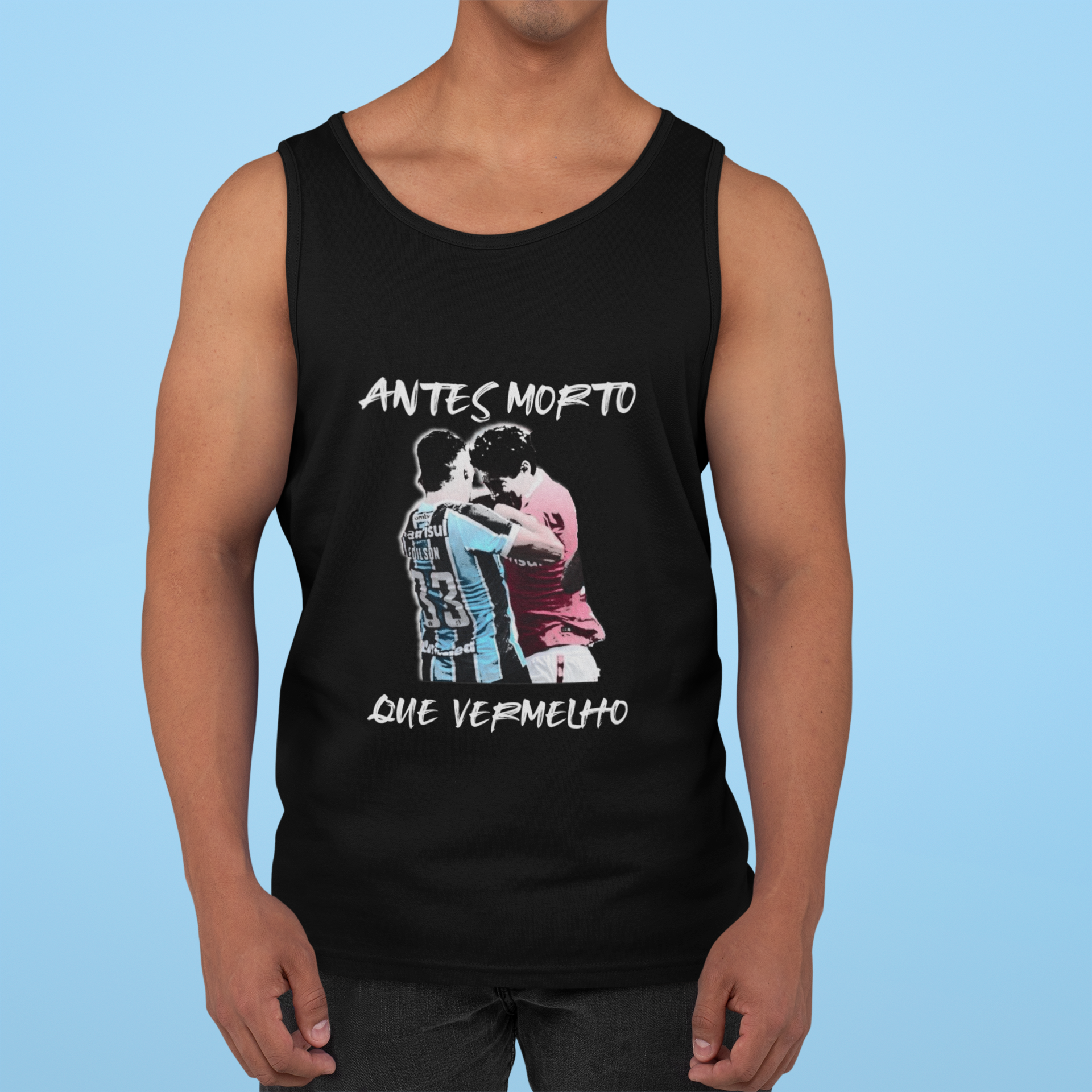 Nome do produto: Regata Antes Morto Que Vermelho - Preta