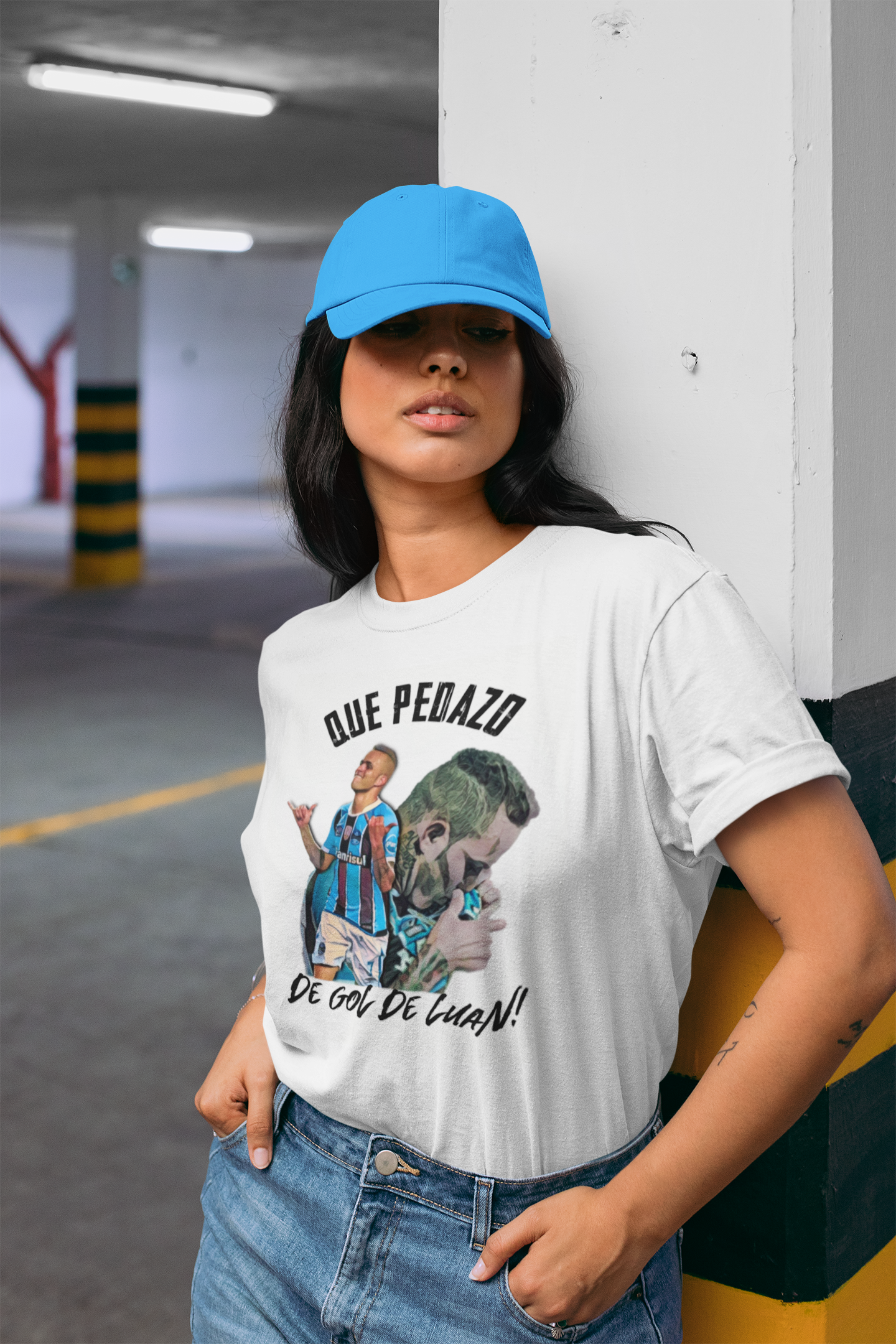 Nome do produto: Baby Look Que Pedazo de Gol - Estampa Escura