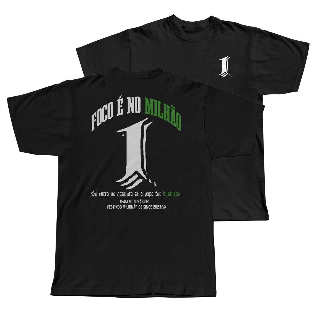 Nome do produto: Camisa Milionária - Foco no milhão