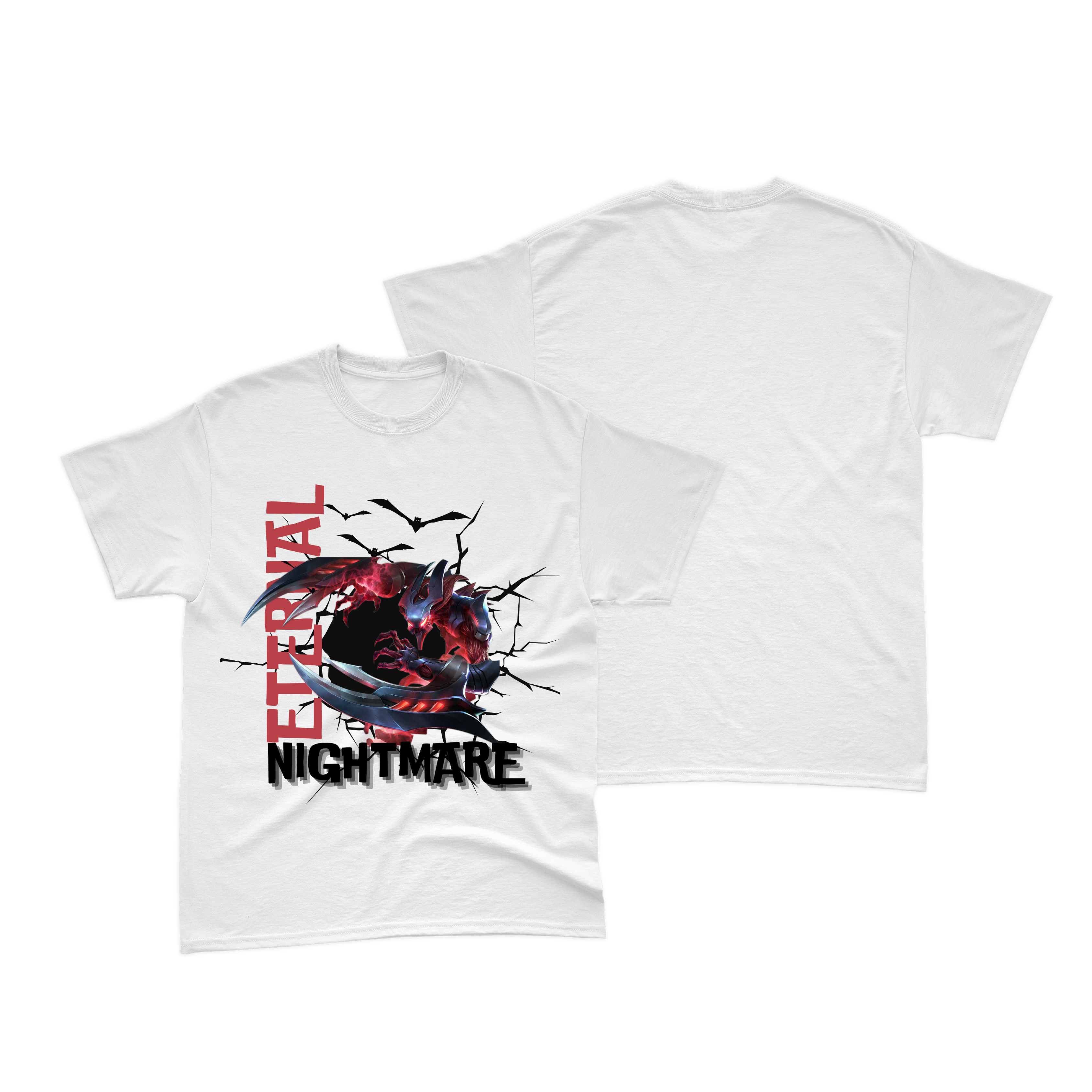 Nome do produto: Camiseta Branca Nocturne Eternal Nightmare 