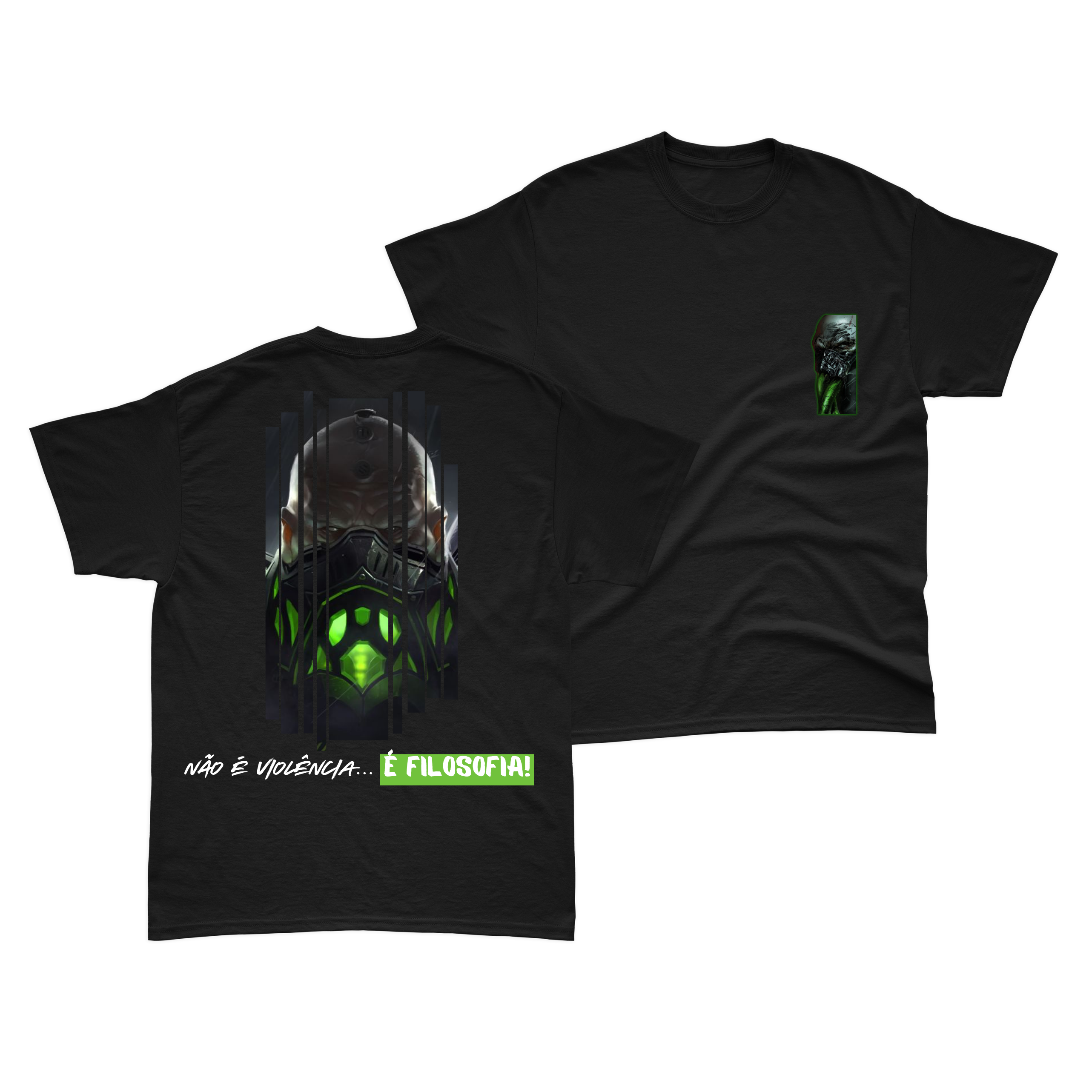 Nome do produto: Camiseta Urgot Não é Violência... É Filosofia - Preta