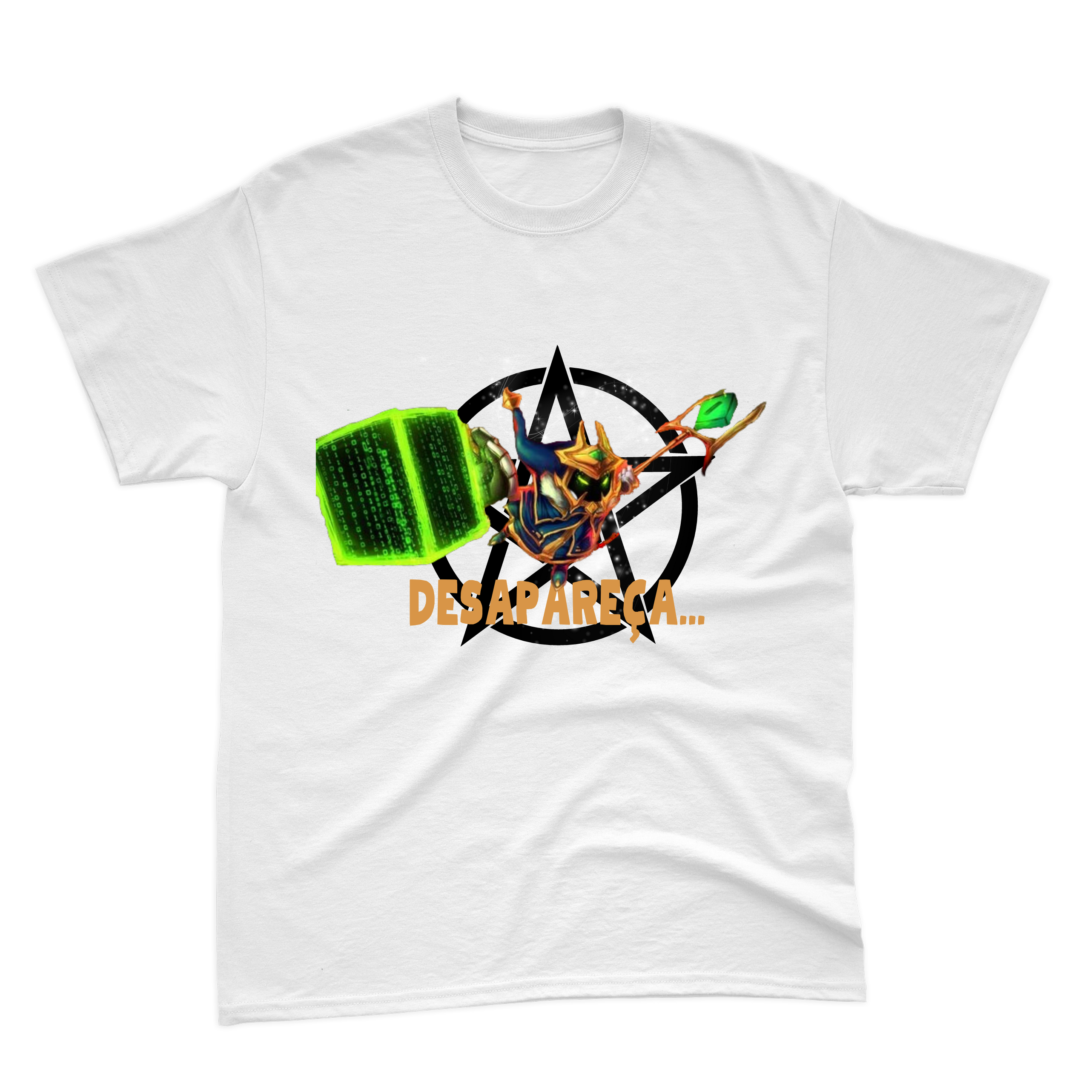 Nome do produto: Camiseta Veigar Desapareça Branca