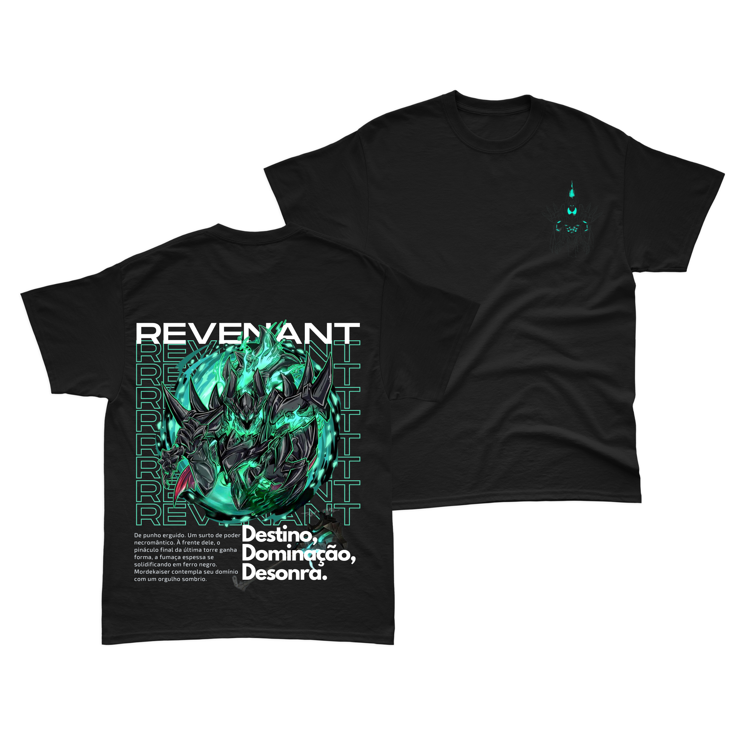 Nome do produto: Camiseta Mordekaiser Preta - Revenant