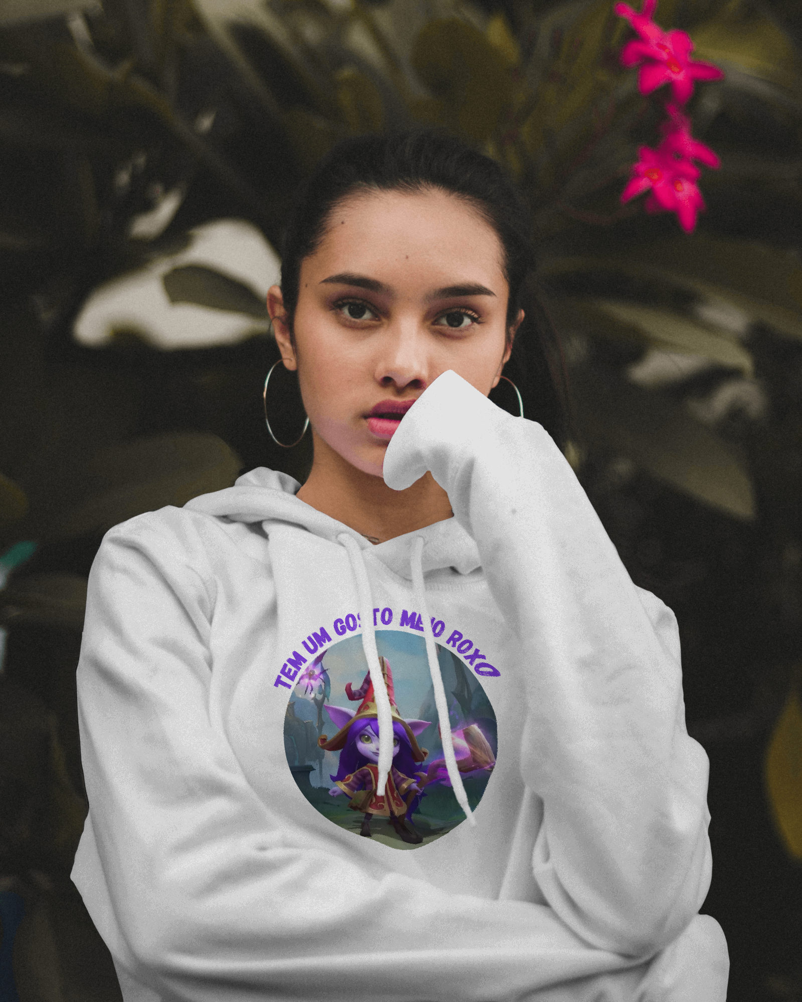 Nome do produto: Moletom Lulu - Tem um gosto meio roxo