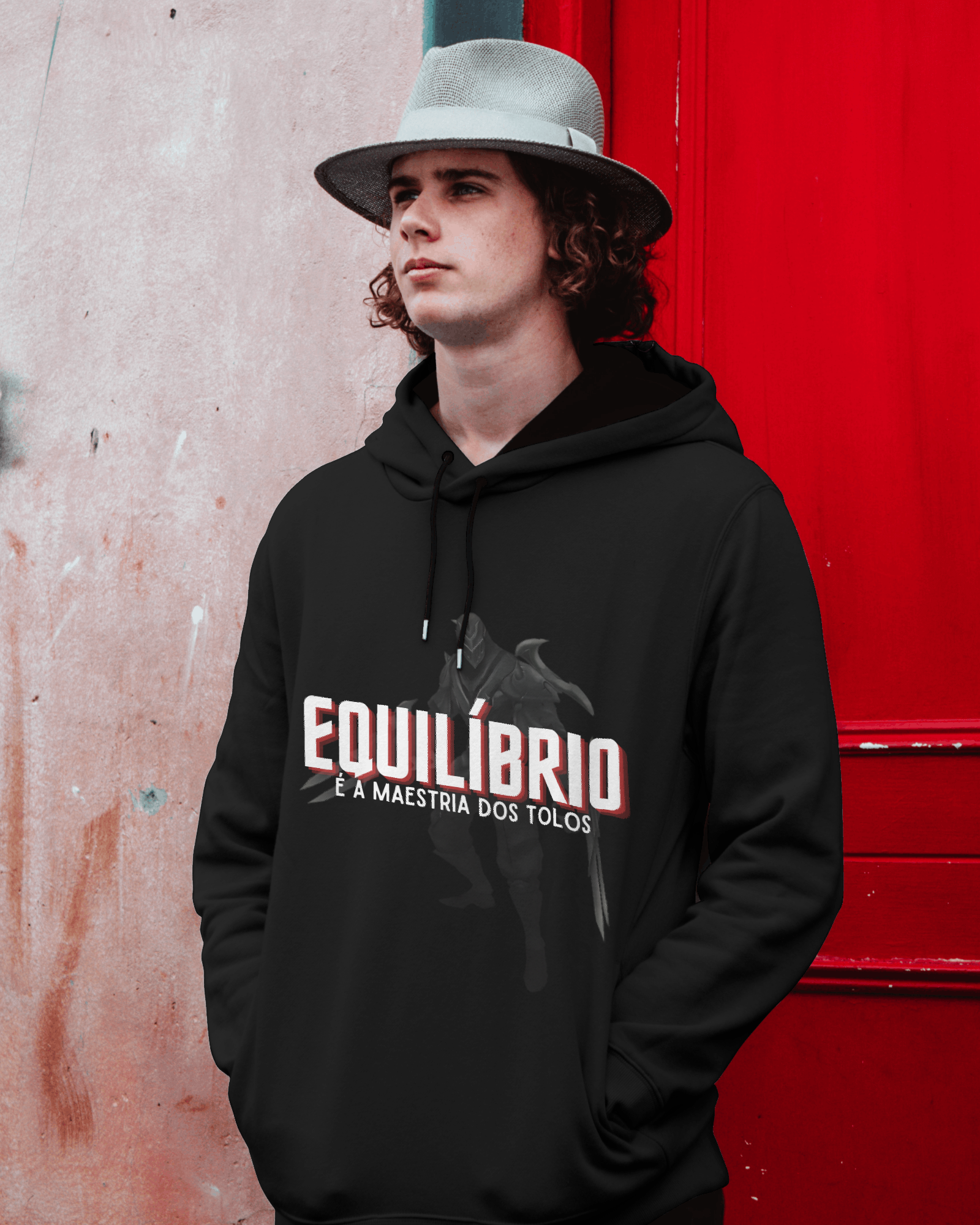 Nome do produto: Moletom Zed Preto - Equilíbrio é a maestria dos tolos