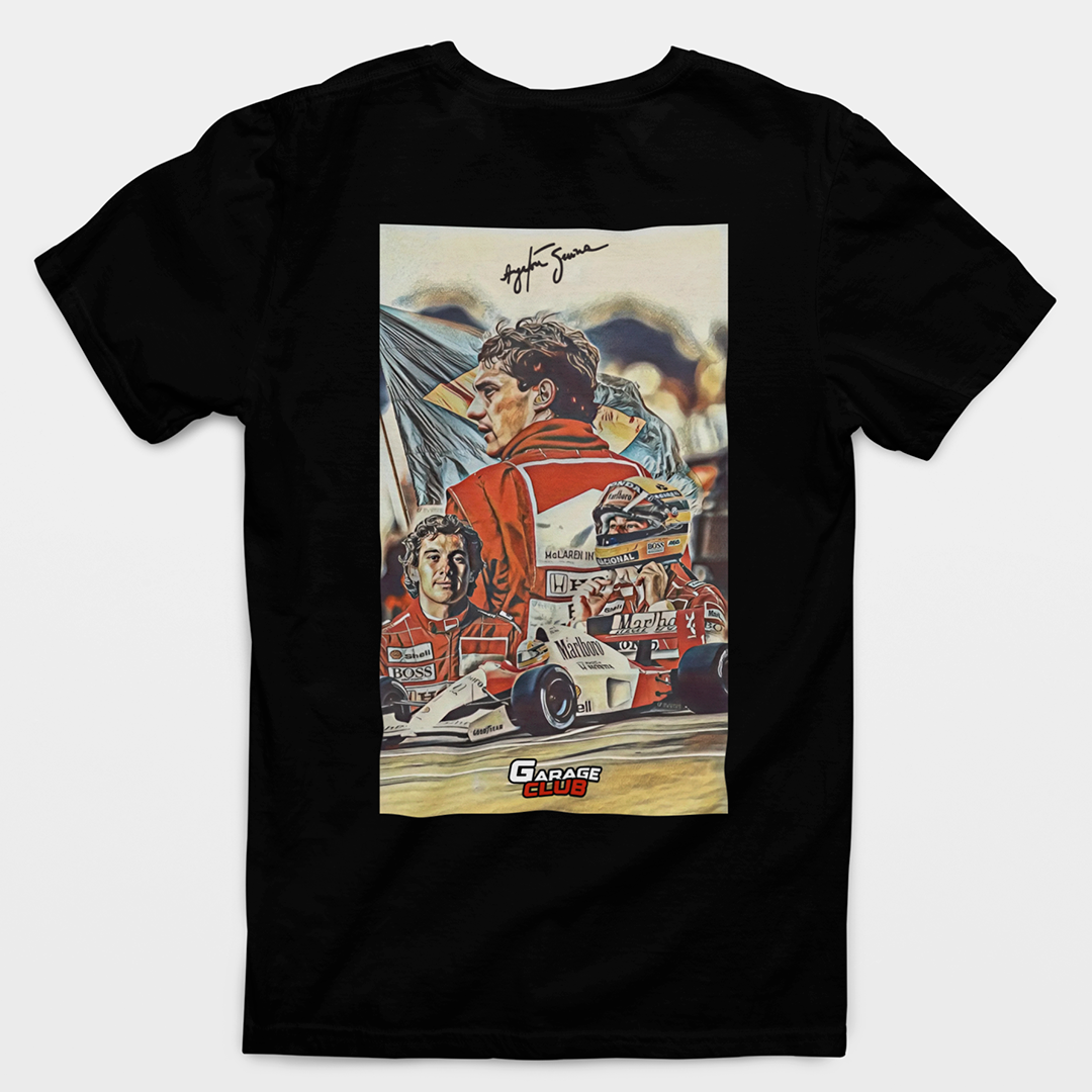 Nome do produto: CAMISETA AYRTON SENNA LENDA - COSTAS