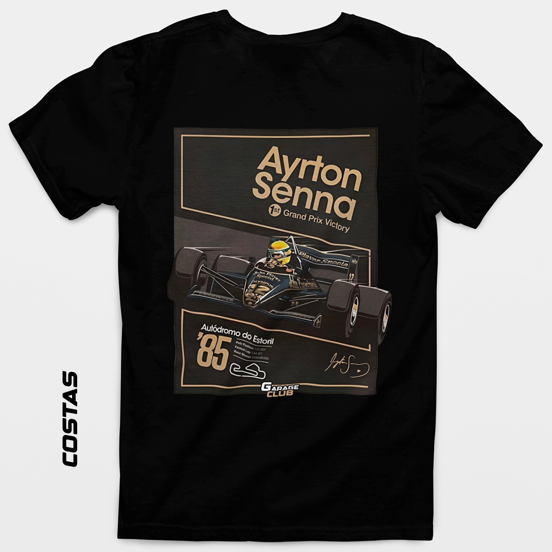 Nome do produto: CAMISETA AYRTON SENNA GRAND PIX - COSTAS