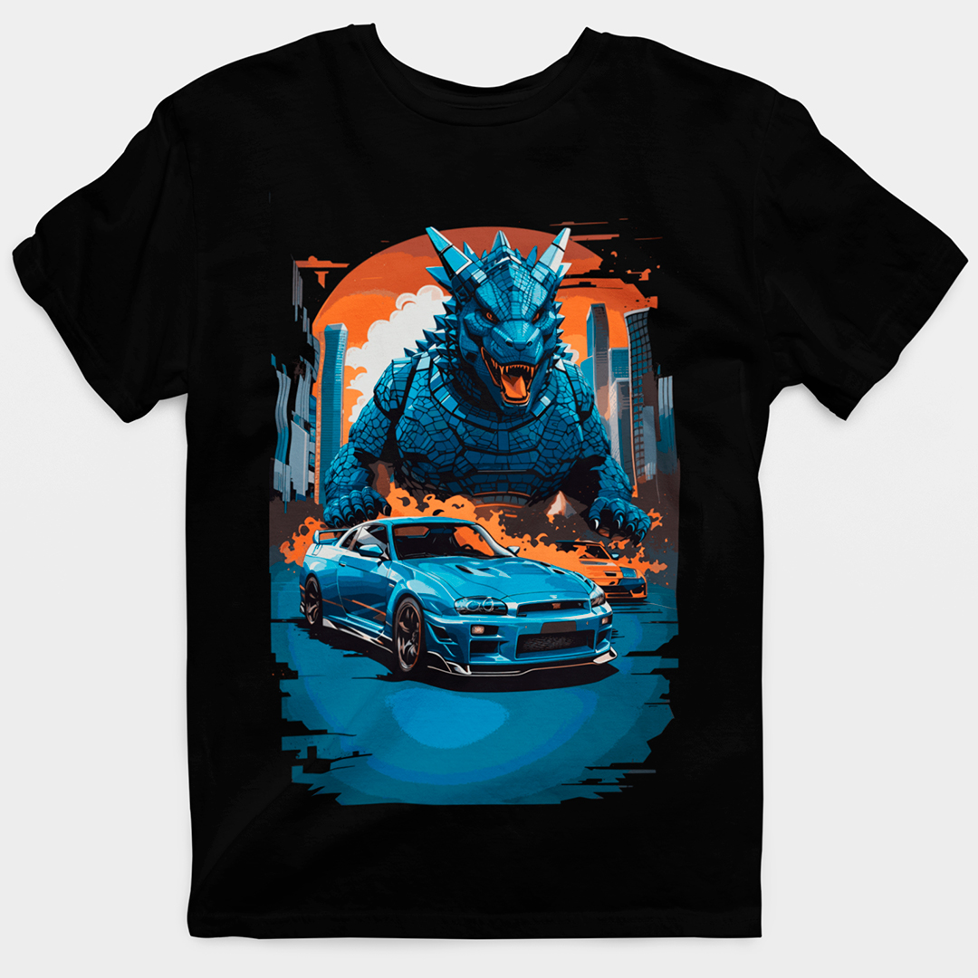 Nome do produto: CAMISETA GTR R34 GODZILLA