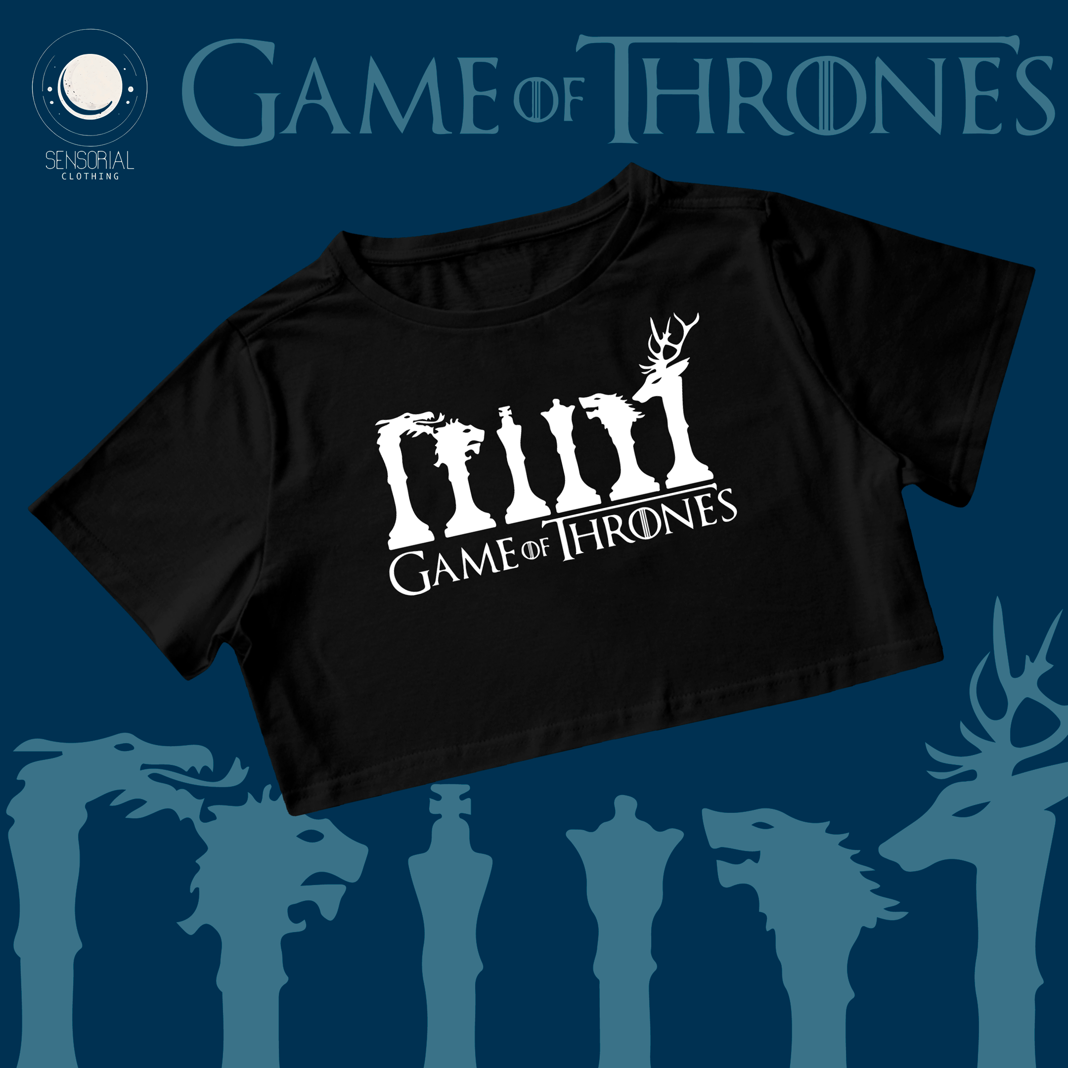 Nome do produto: Cropped - Game of Thrones