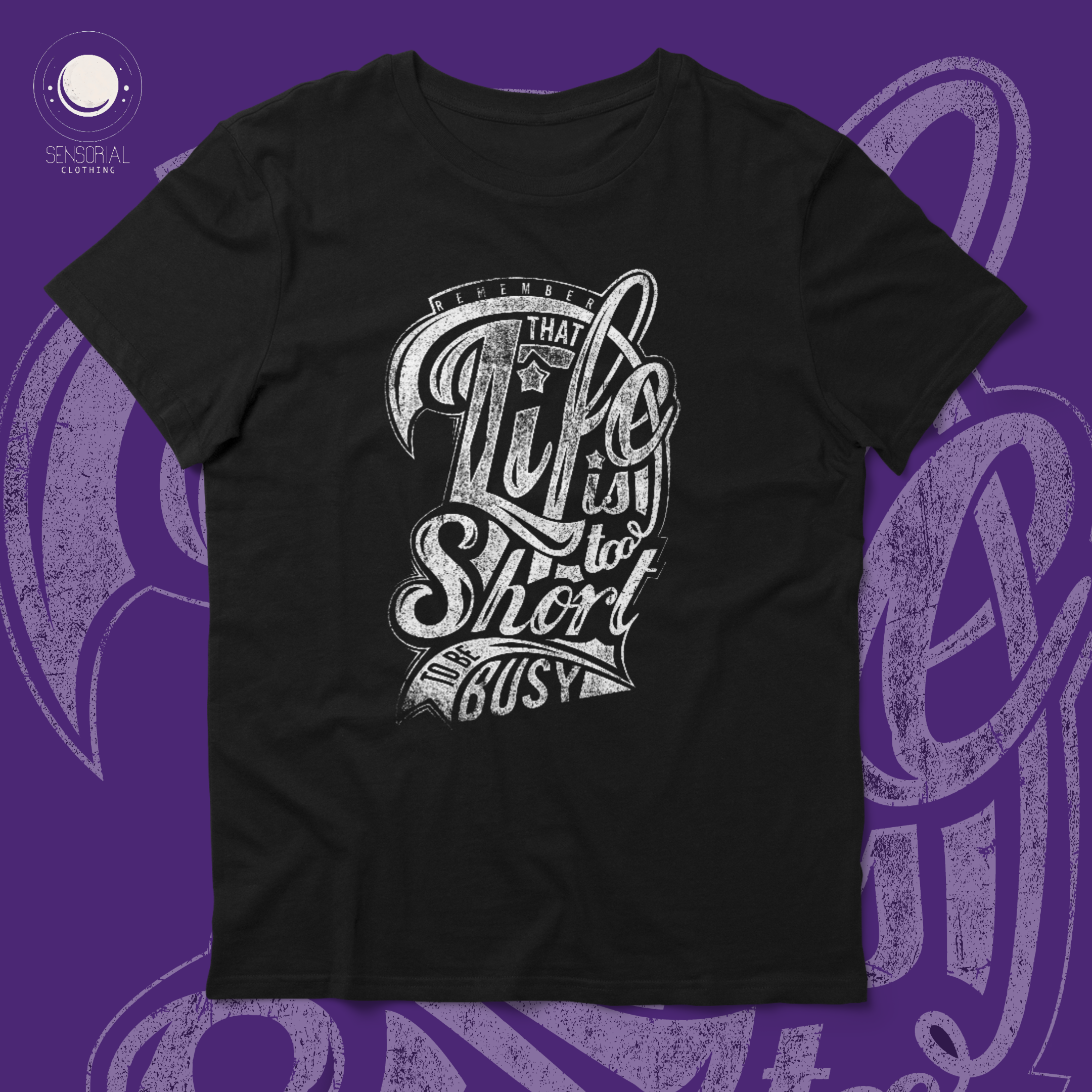 Nome do produto: Camiseta Life Short To Be Busy