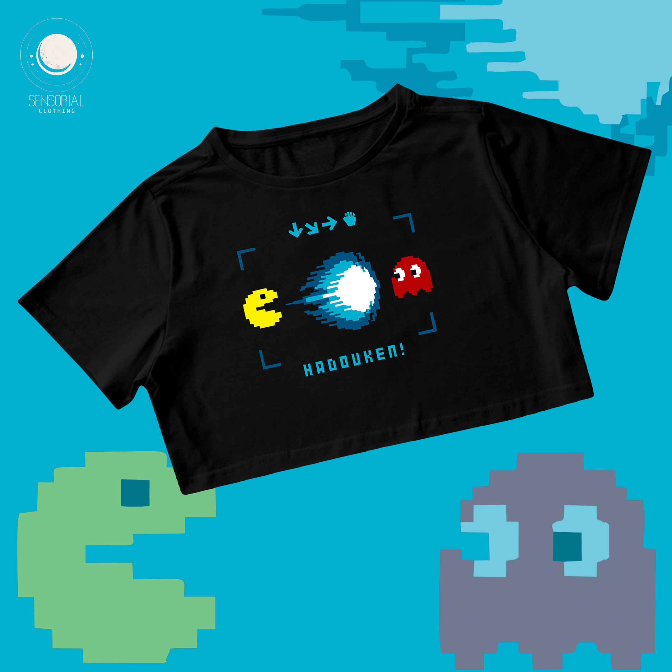 Nome do produto: Cropped Hadouken - Pacman