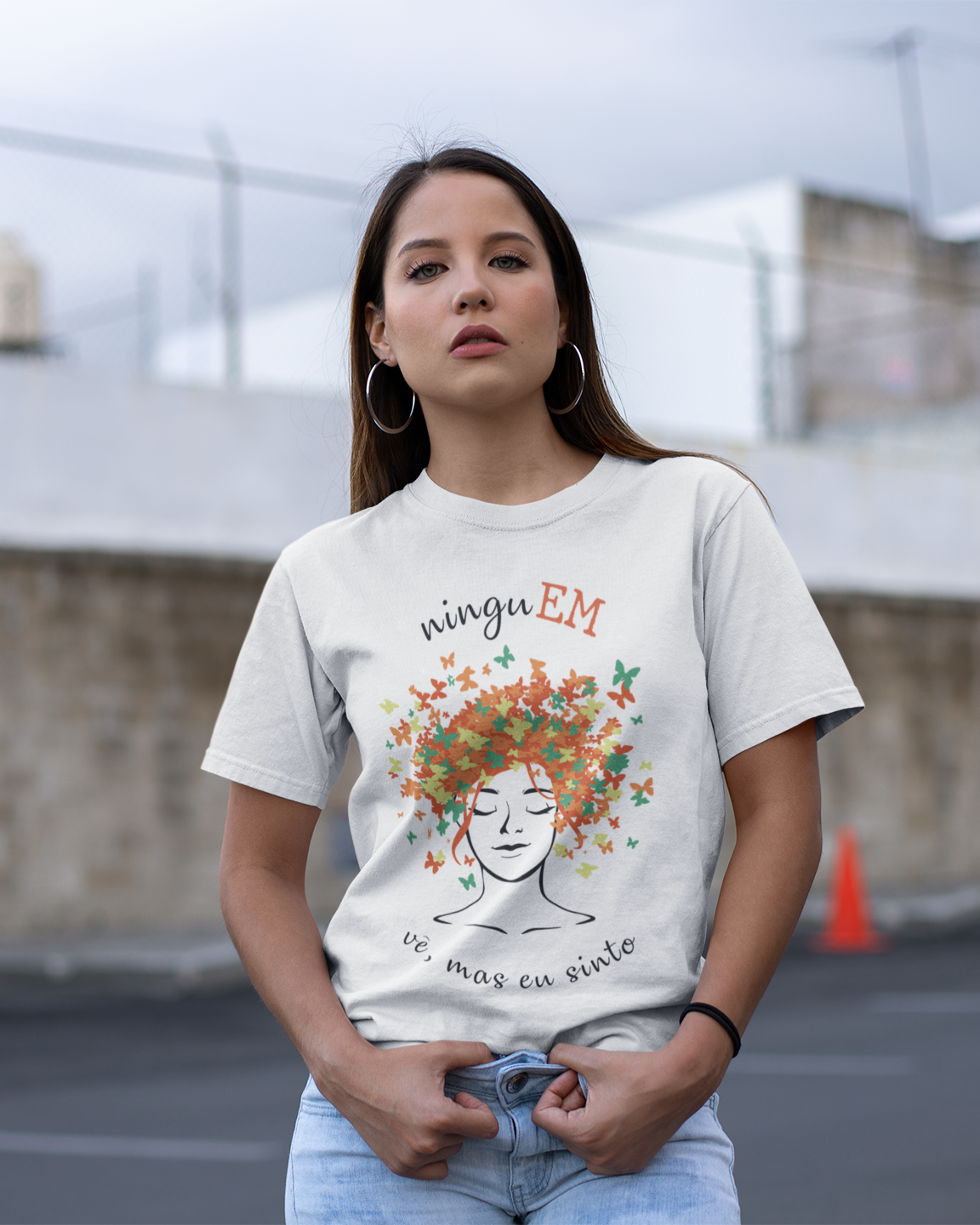 Nome do produto: NingEM vê, mas eu sinto -- Tradicional Premium Branca