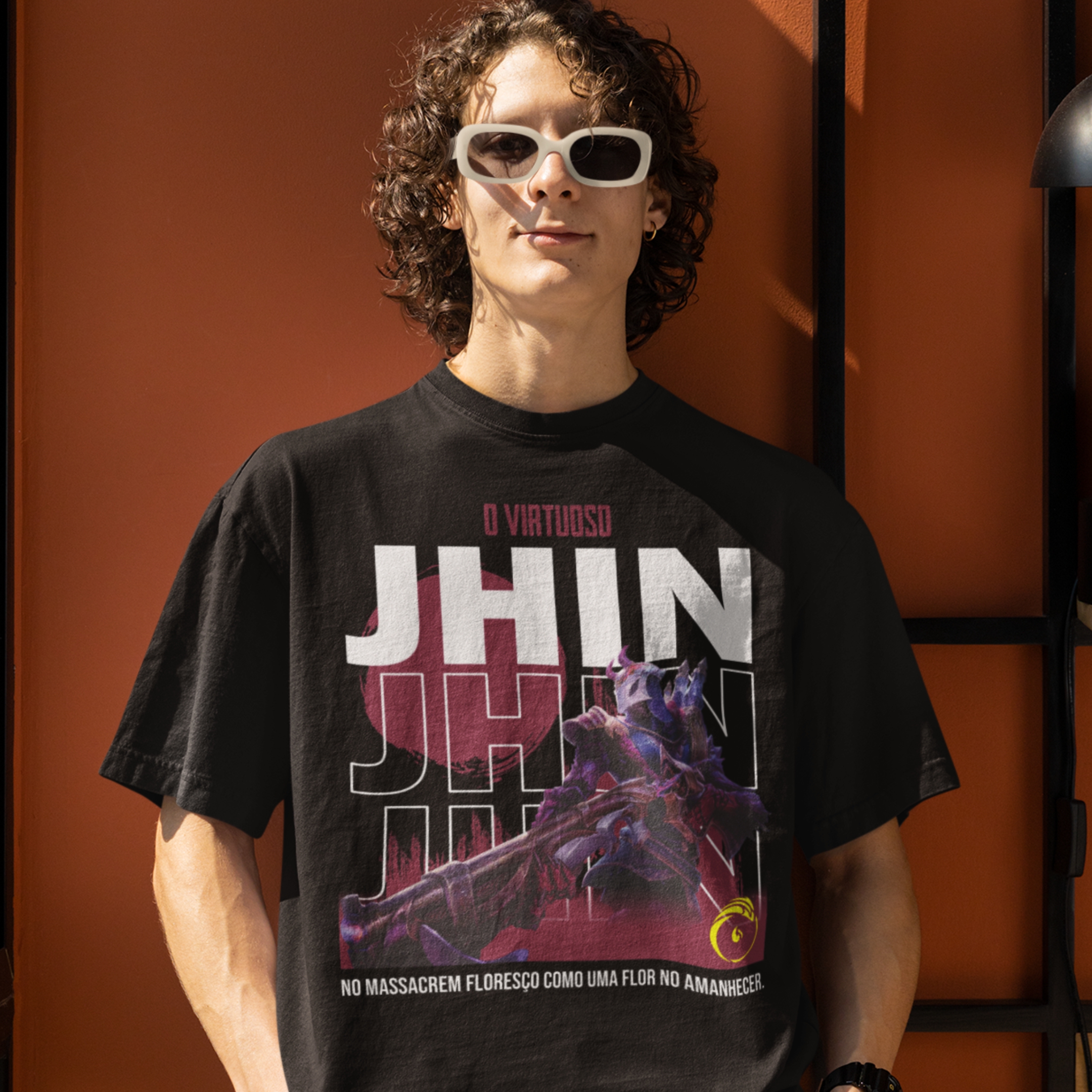 Nome do produto: Camiseta Jhin Lua Sangrenta - League of Legends