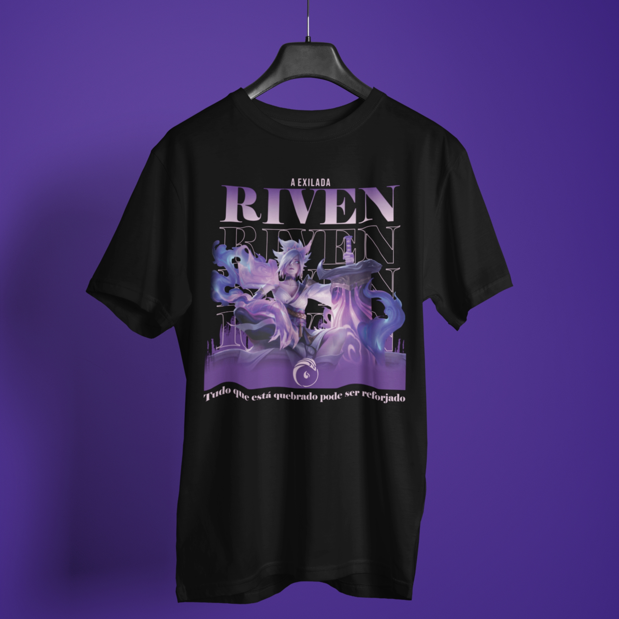 Nome do produto: Camiseta Riven Florescer Espiritual - League of Legends
