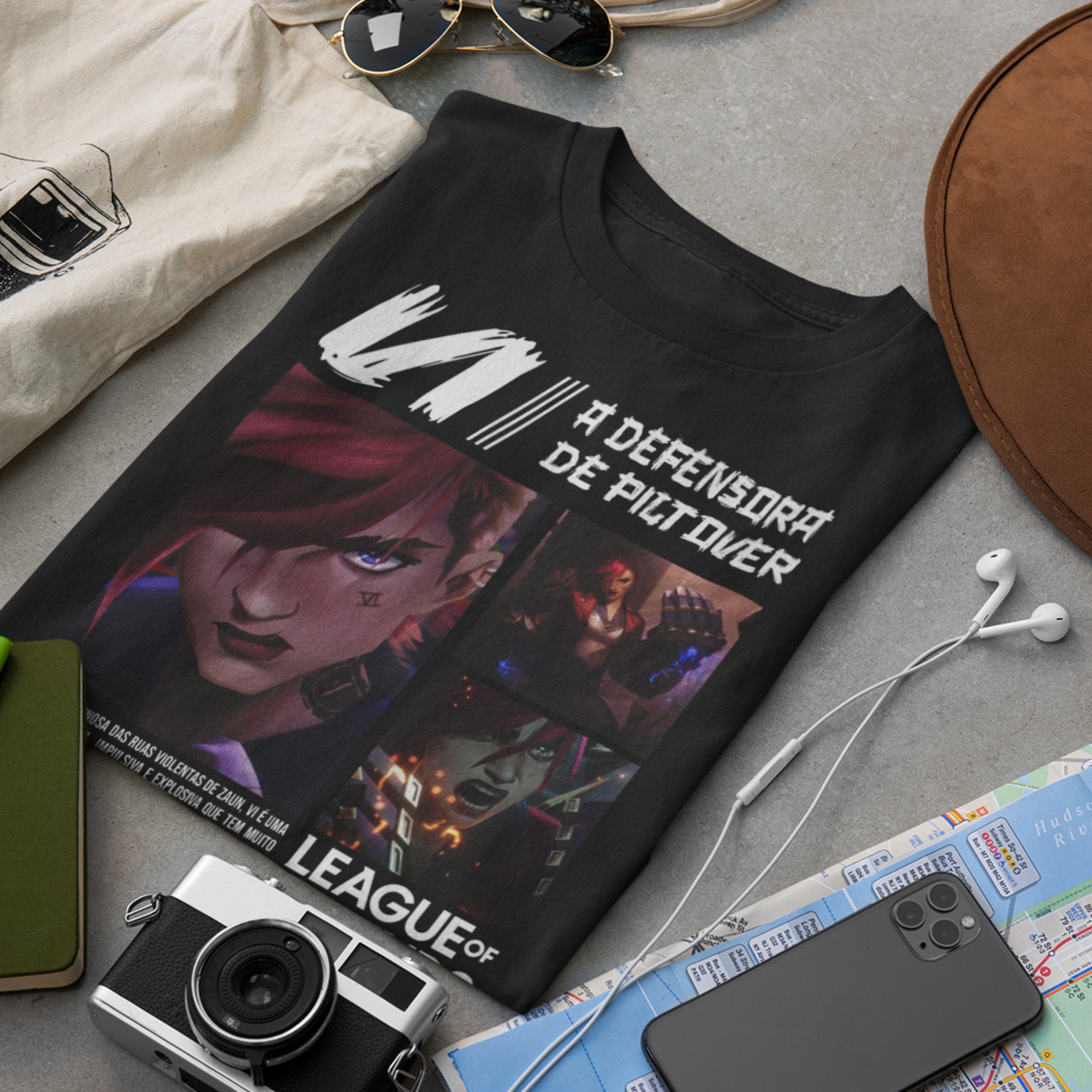 Nome do produto: Camiseta - Vi A Defensora de Piltover