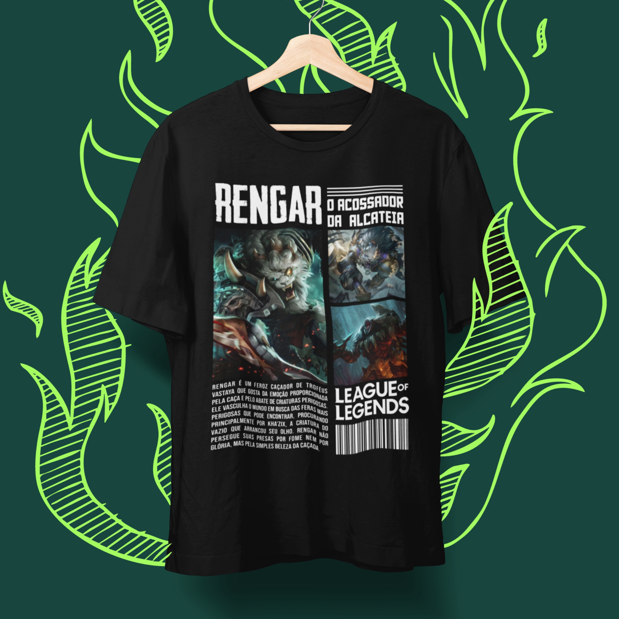 Nome do produto: Camiseta Rengar - League of Legends