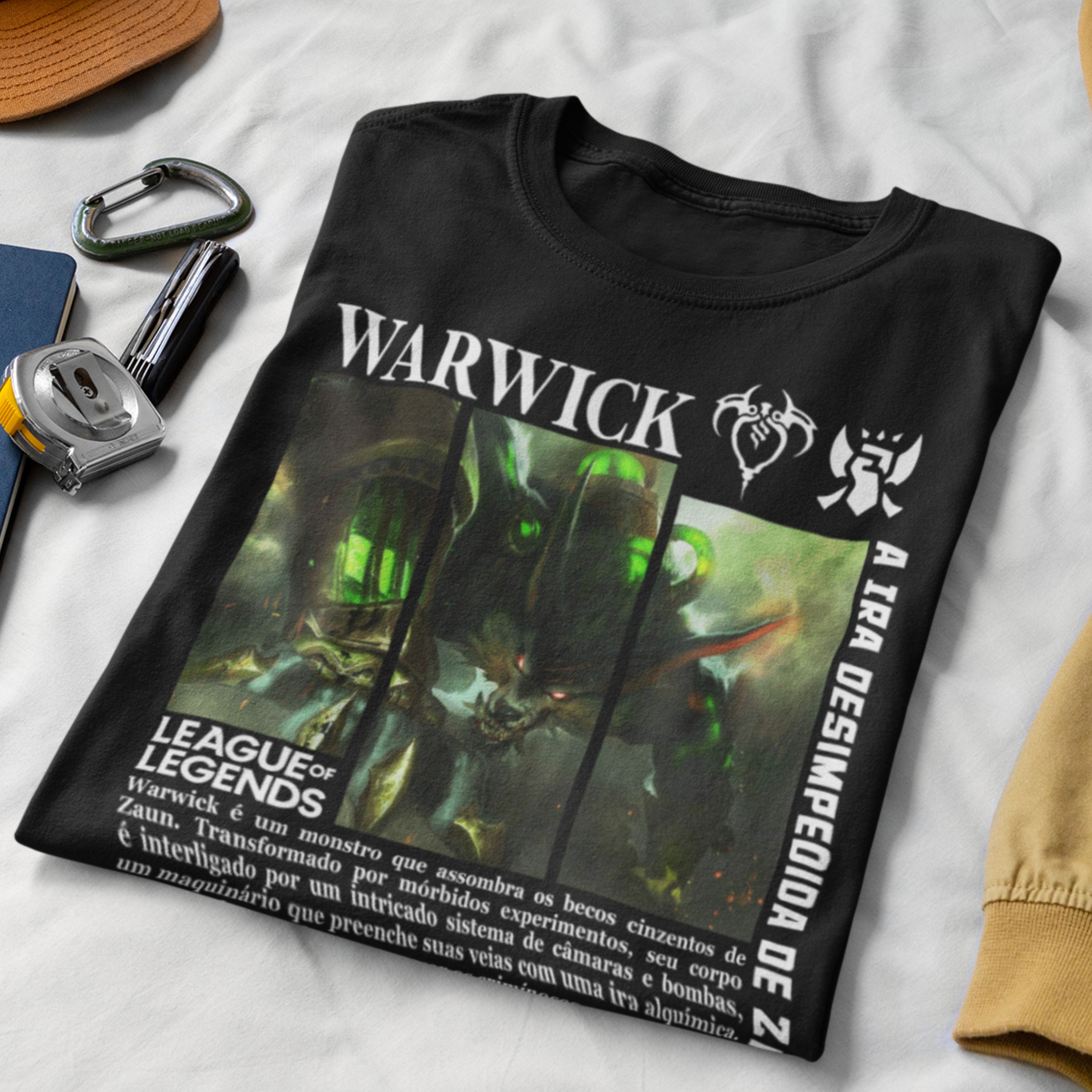 Nome do produto: Camiseta - Warwick a Ira Desimpedida de Zaun