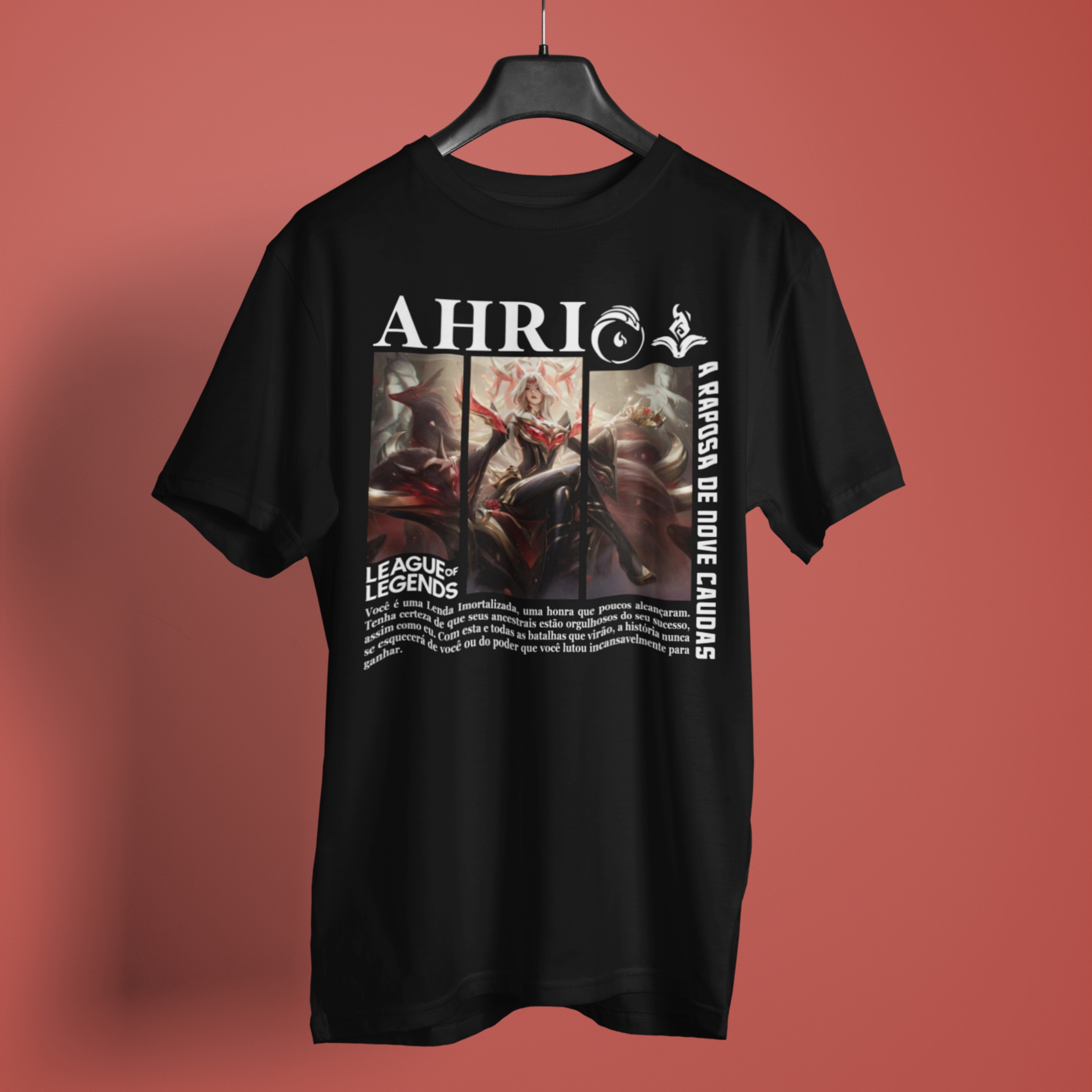 Nome do produto: Camiseta - Ahri Lenda Imortalizada.