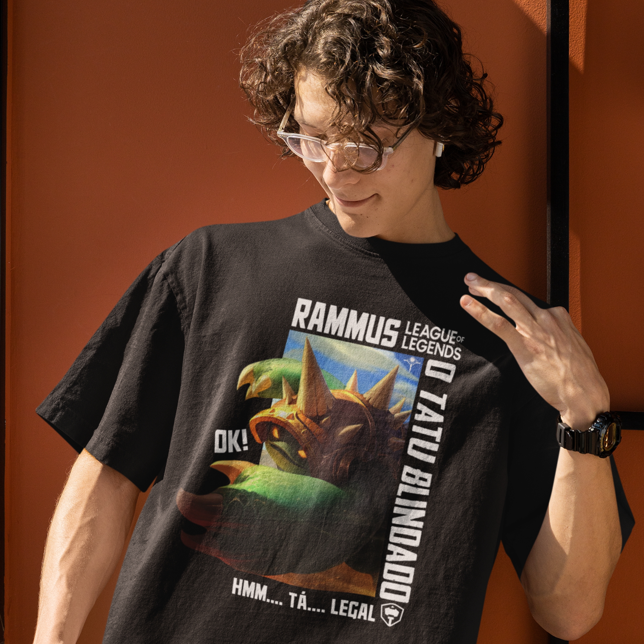 Nome do produto: Camiseta - Rammus O Tatu Blindado