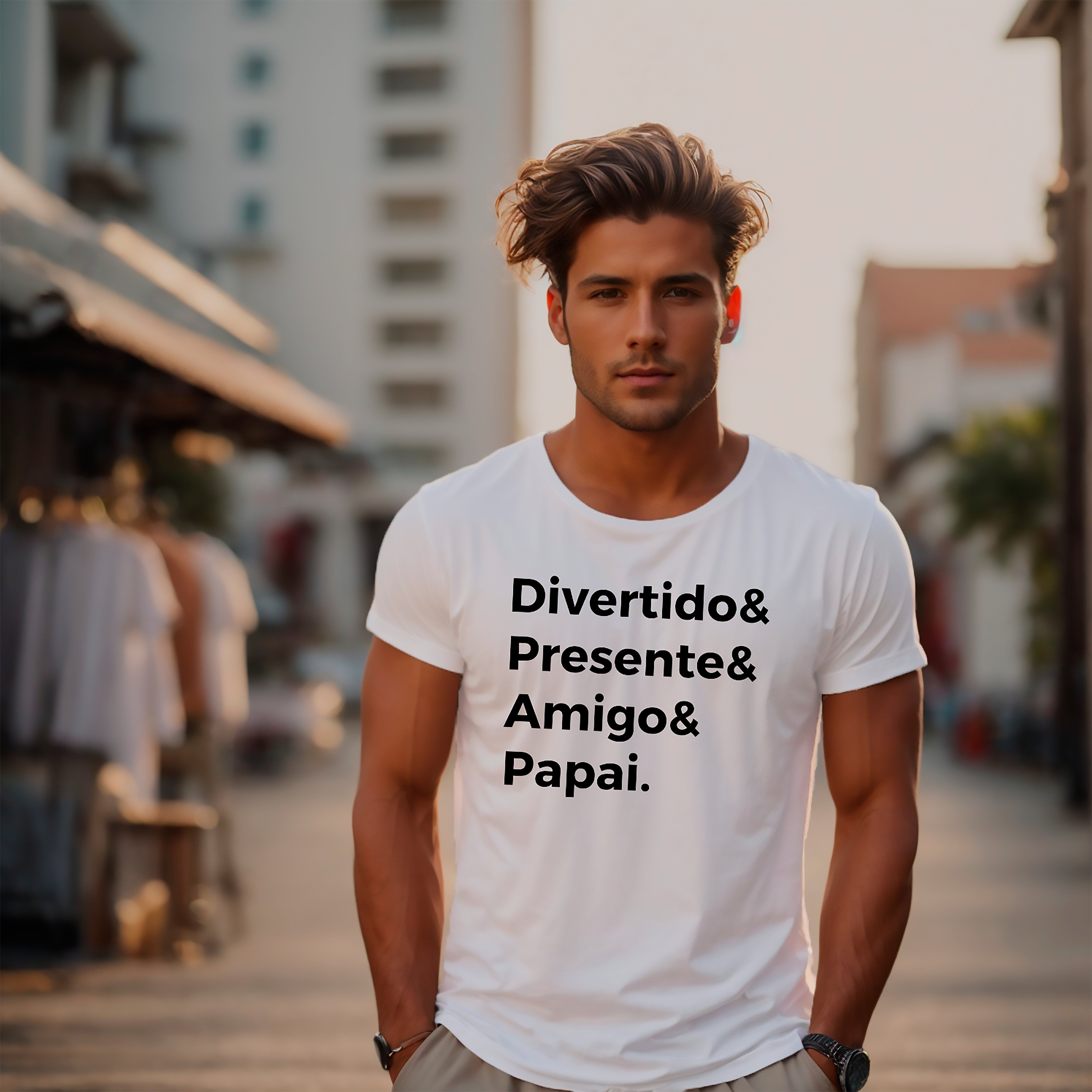 Nome do produto: P00002 - Divertido & Presente & Amigo & Papai modelo 2