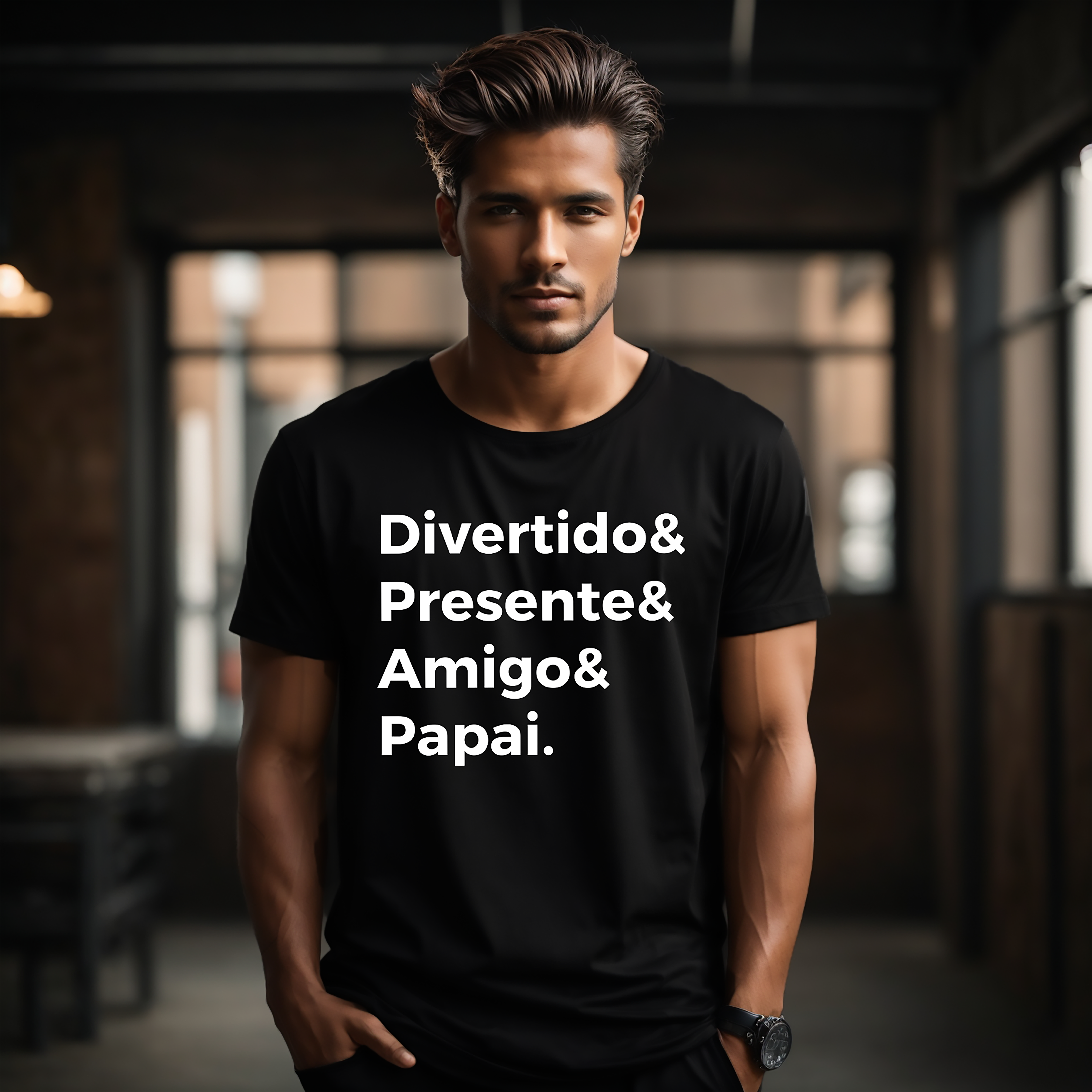 Nome do produto: P00001 - Divertido & Presente & Amigo & Papai modelo 1