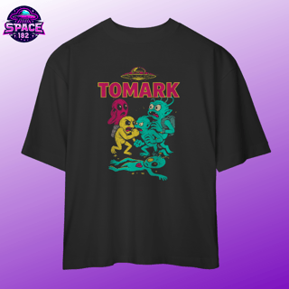 Camiseta Oversized Oficial  Tomark Alienigenas Brigando No Espaço