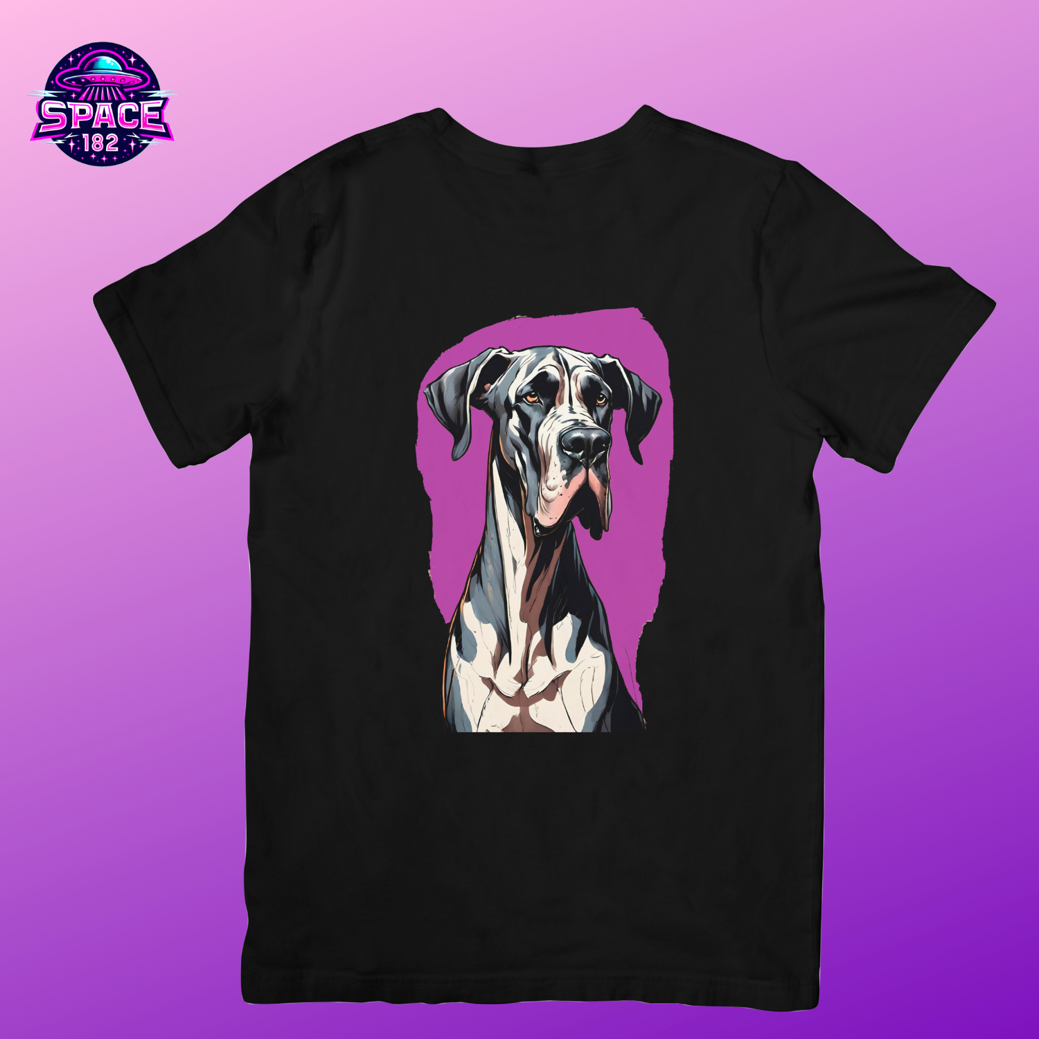 Nome do produto: Camiseta Cachorro  Aquarela  Roxo