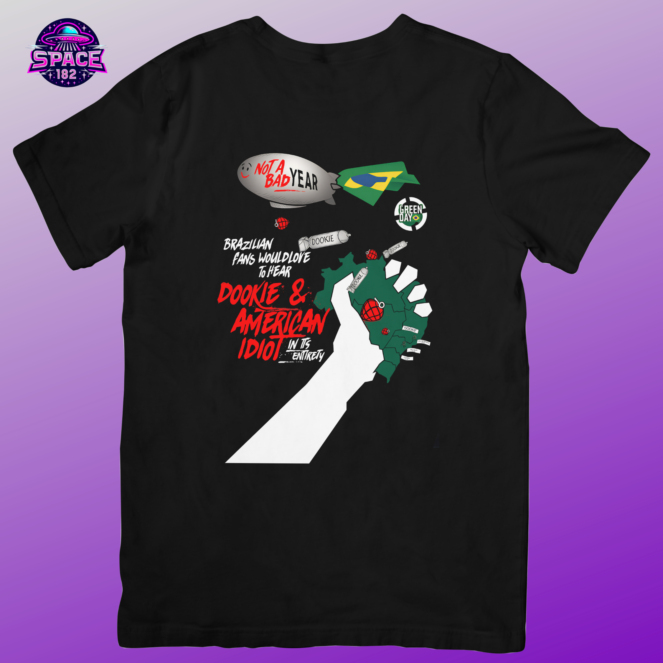 Camiseta Green Day Dookie e American Idiot no  Brasil 