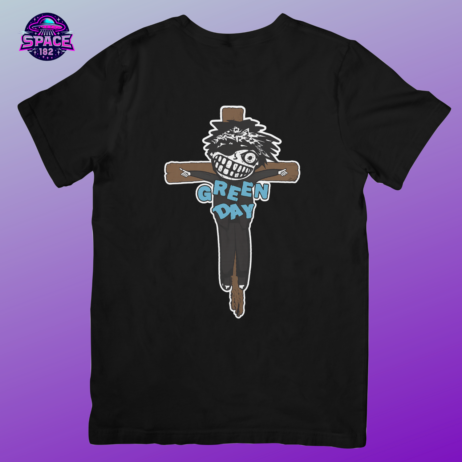 Camiseta Green Day Our Savior, One Eyed Bastard St Jimmy Crucificado