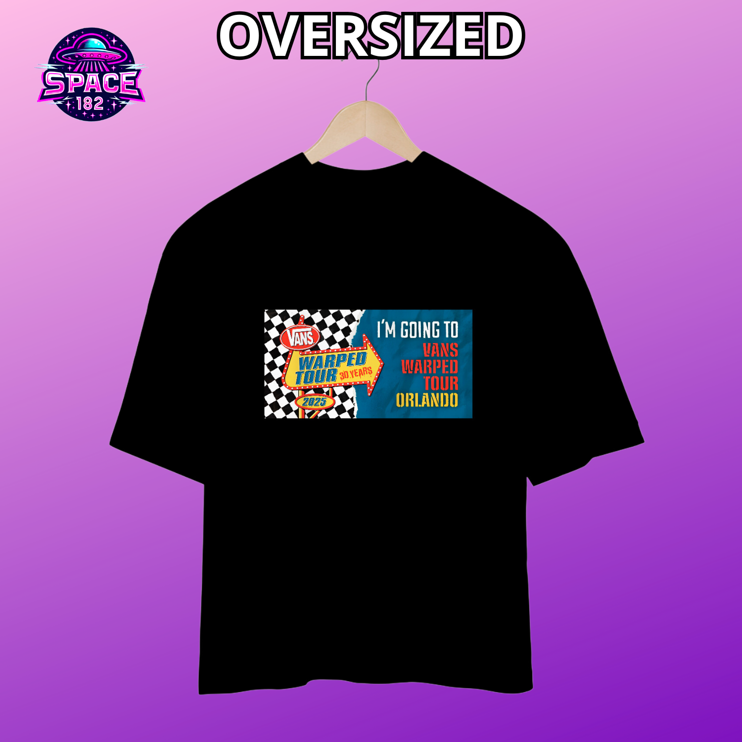 CAMISETA OVERSIZED WARPED TOUR 2025  CAMISETA OVERSIZED  PREMIUM